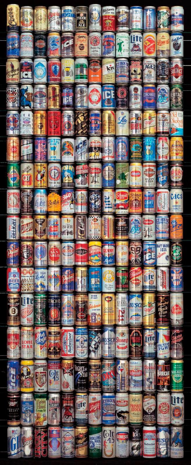 Papermoon Fototapete American Beer Cans - Türtapete, matt, (2 St)