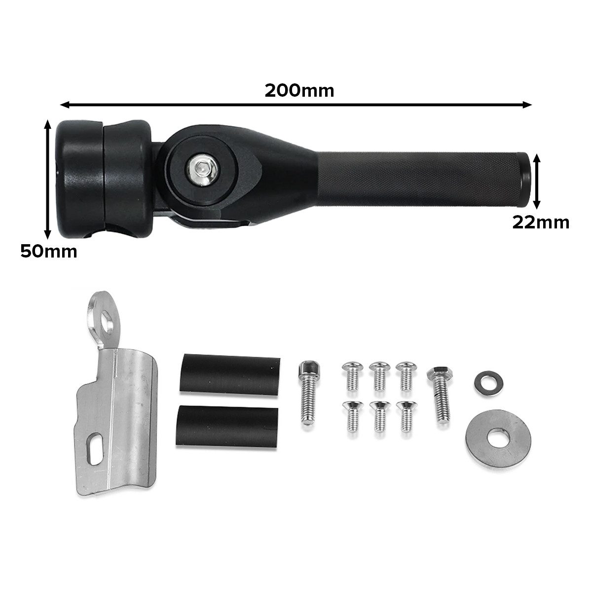 Tourtecs Motorradheber Hebe / Aufbock Griff für BMW R 1200 GS / R 1250 GS 13-23 HG22 schwarz