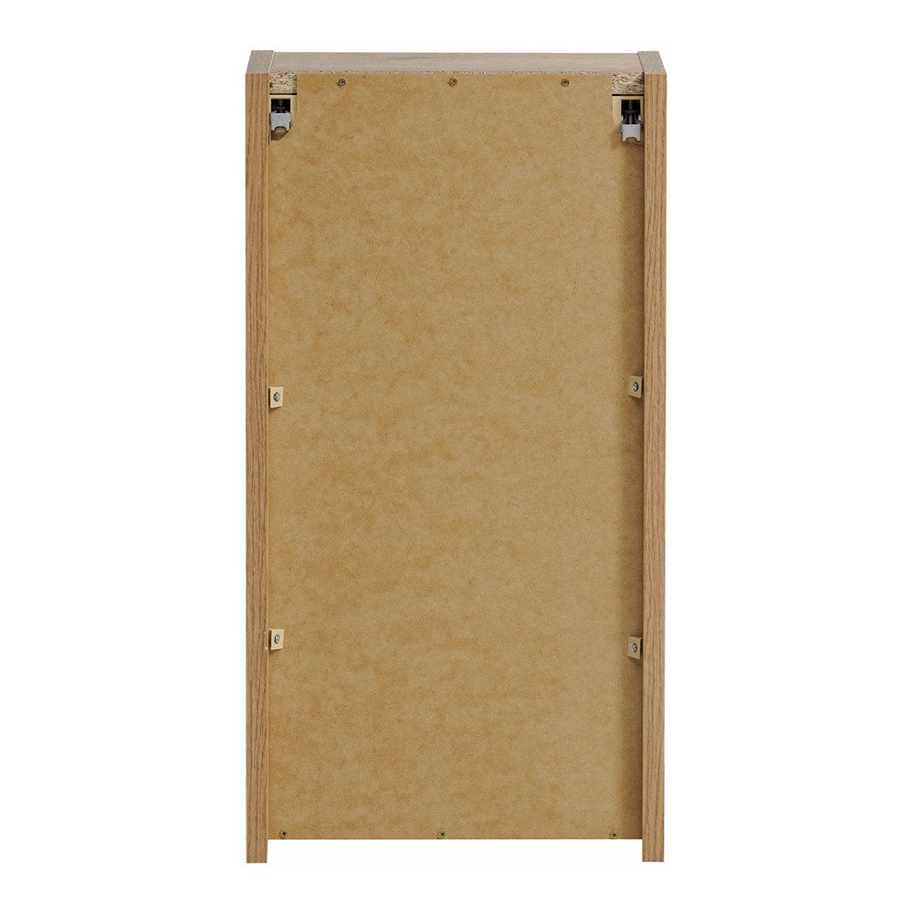 Lomadox Hängeschrank NEWPORT-56-OAK 30cm, in Eiche, Metallgriffe