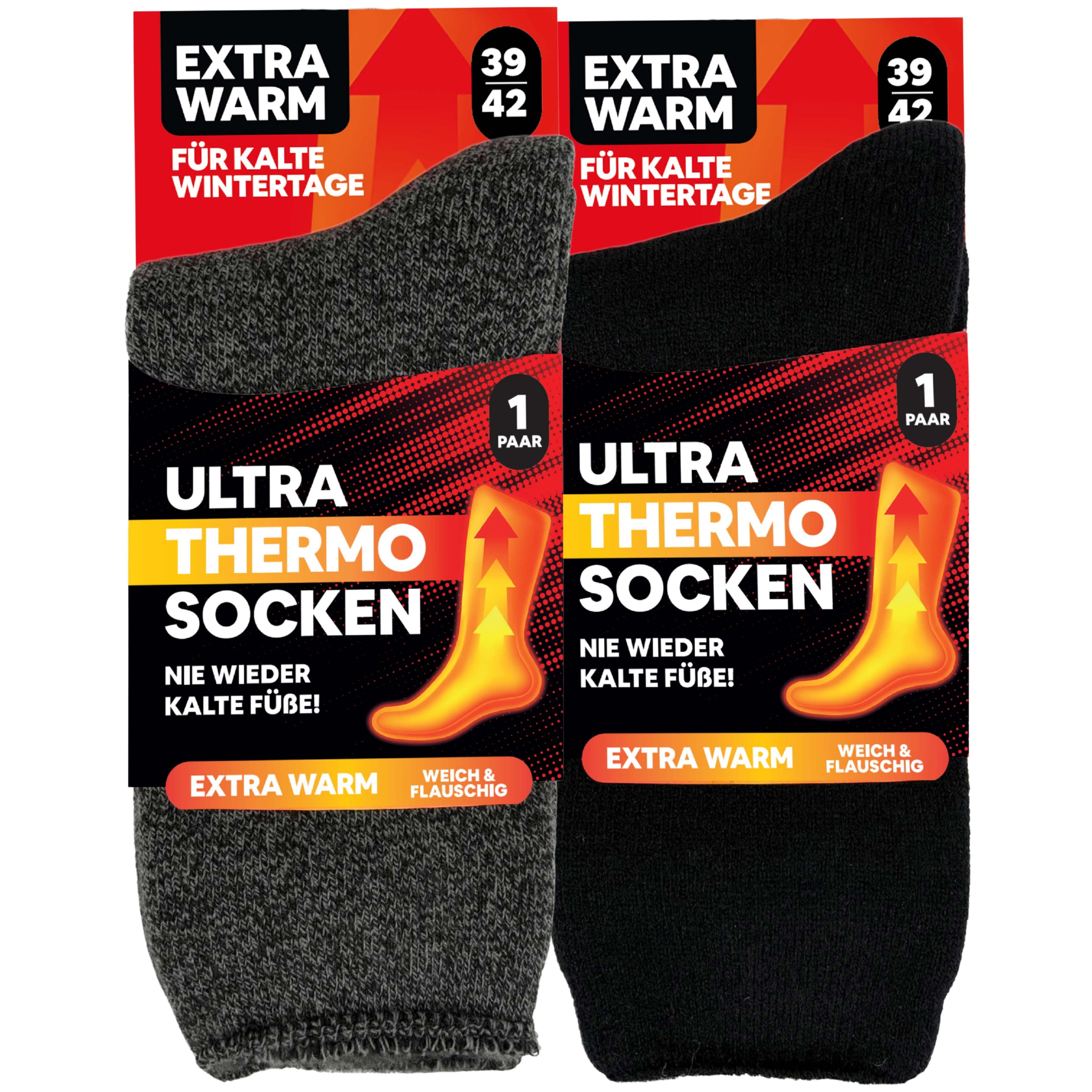 MEDOLY Thermosocken ULTRA THERMO Wintersocken (6 Paar) mit extra warmen Innenfleece