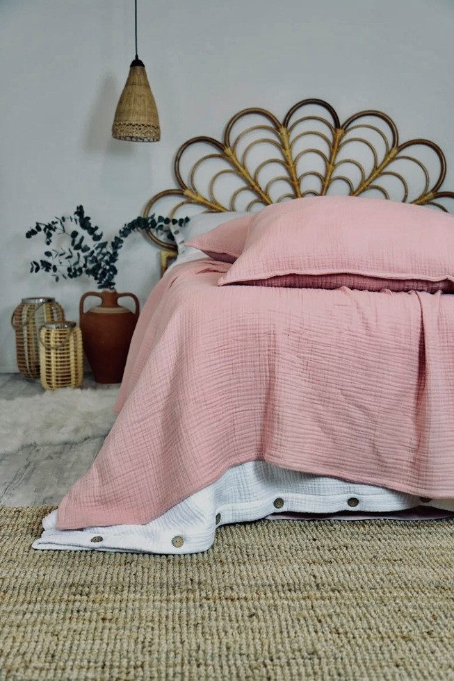 Wohndecke Musselin Wohndecke aus Biobaumwolle, Sandiik günstig online kaufen