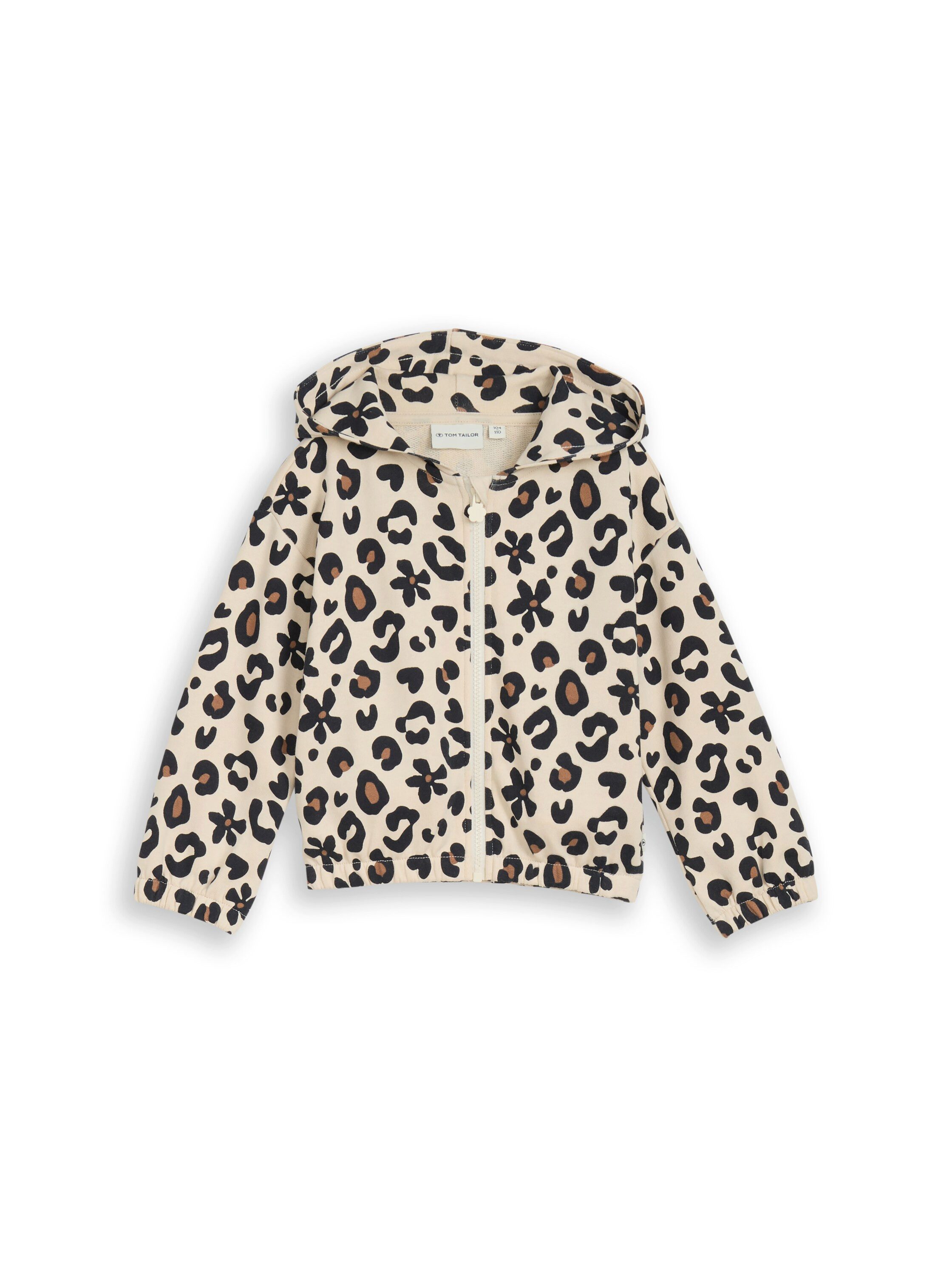 TOM TAILOR Sweatjacke mit All-Over Print