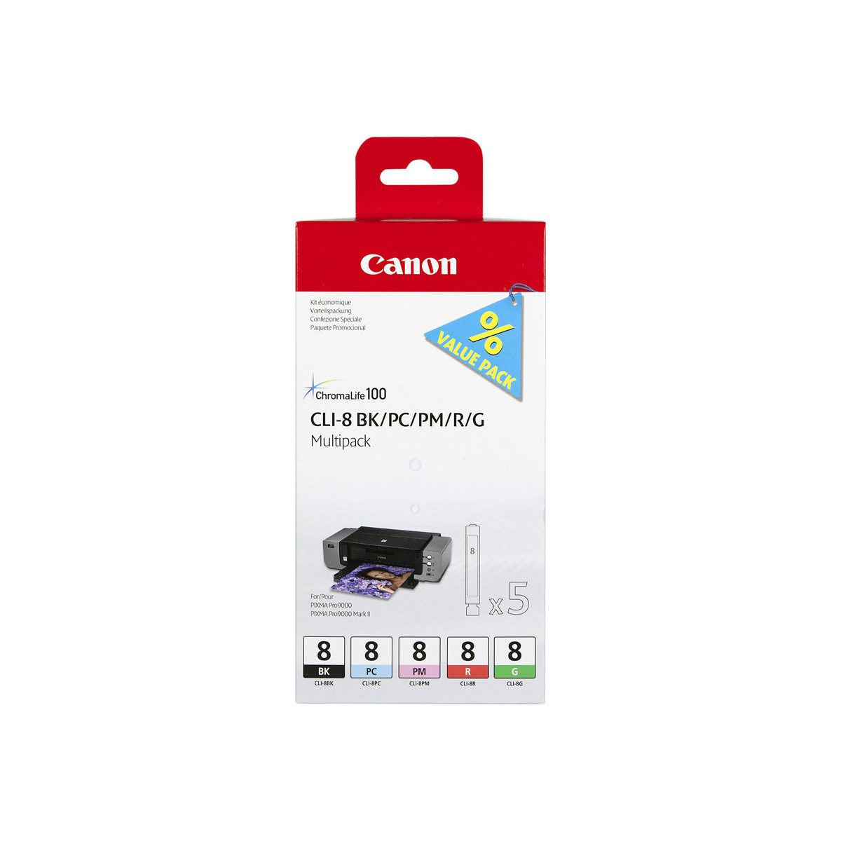 Canon CLI-8 Tintenpatronen Multipack 5-farbig Tintenpatrone