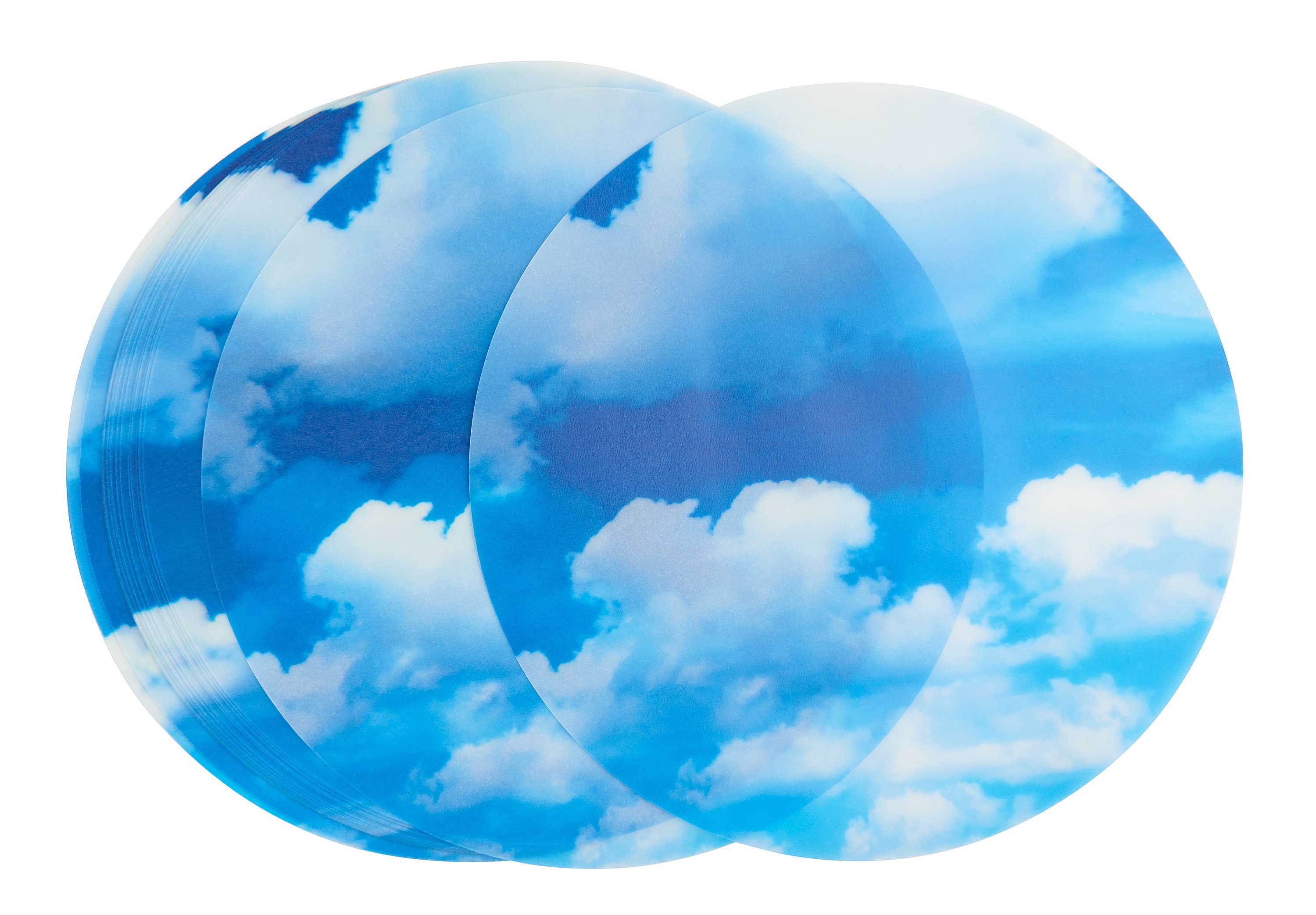 Folia Transparentpapier Laternenzuschnitte aus Transparentpapier, 20 Stück Blau | Himmel