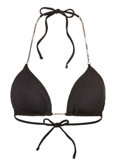 HUGO Triangel-Bikini-Top SPARKLY TRIANGLE, mit Glitzersteinen