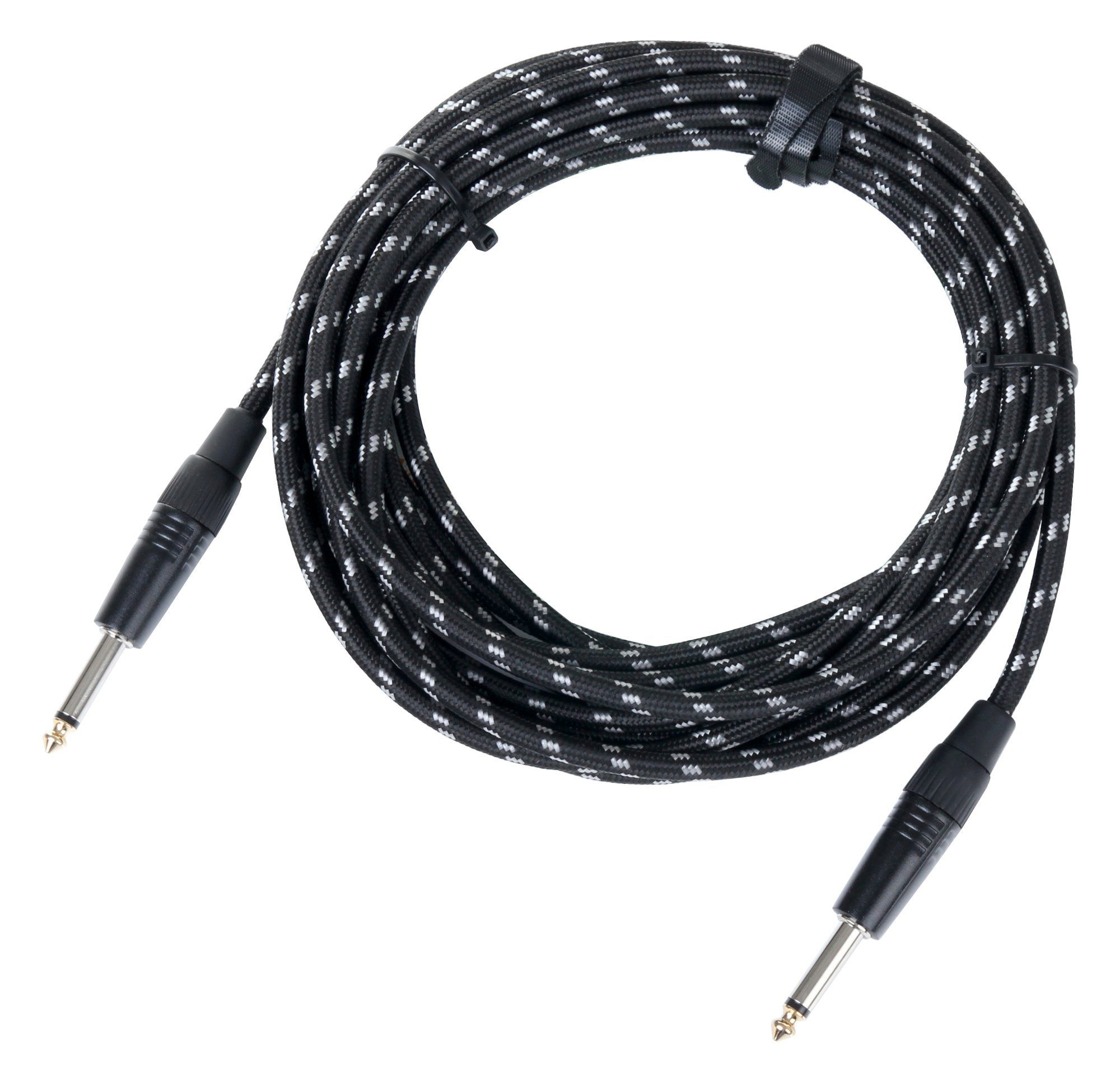 INST-6T Gitarrenkabel mit Textilmantel 6 m Instrumentenkabel