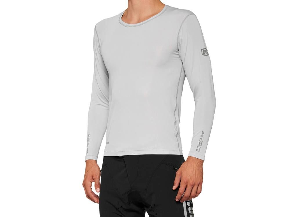 100% Funktionsshirt 100% R-Core Concept Long Sleeve Jersey XL grey - aerodynamisches MTB-K