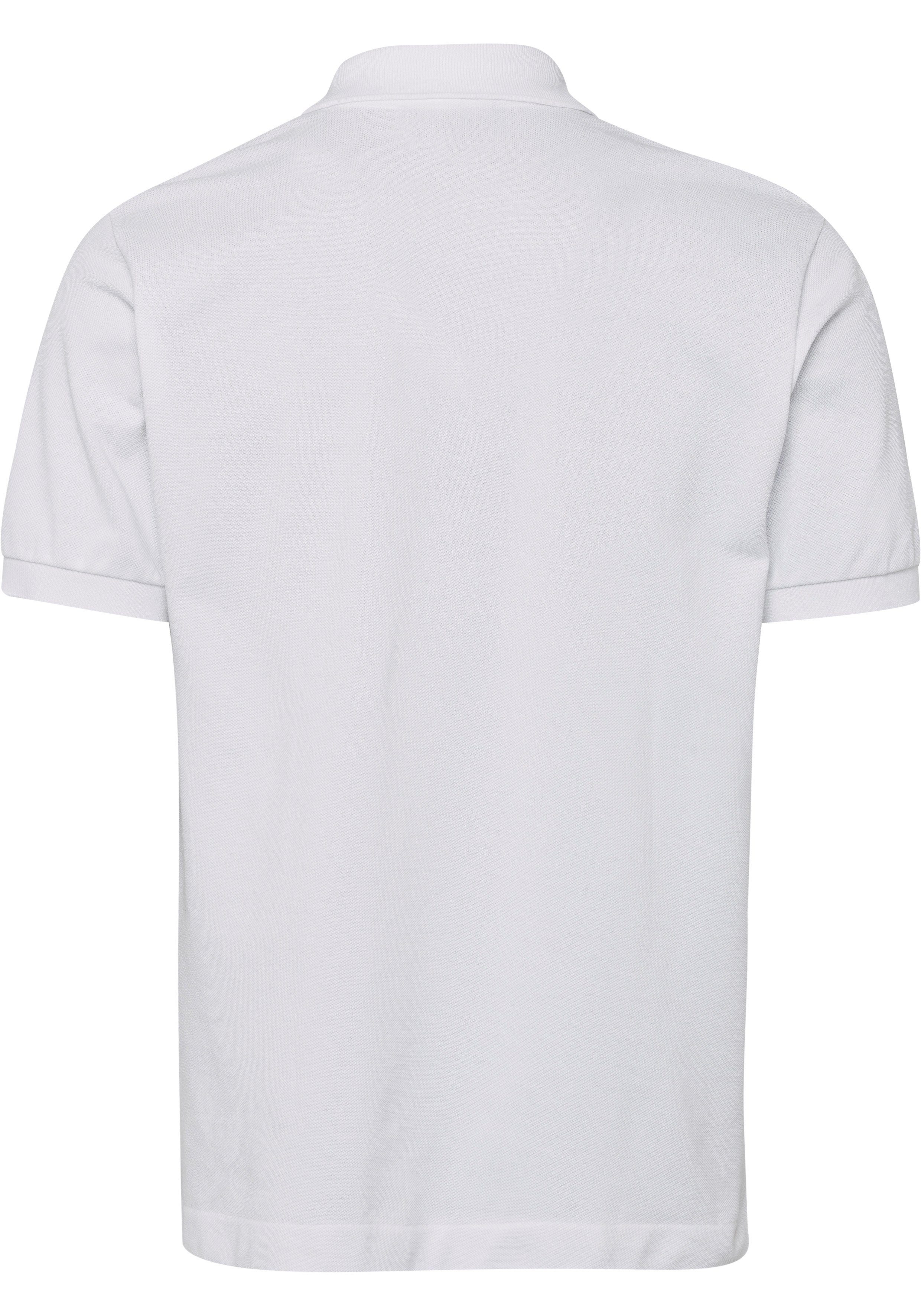 Lacoste Perlmuttoptik Knöpfen Poloshirt in (1-tlg) mit weiß