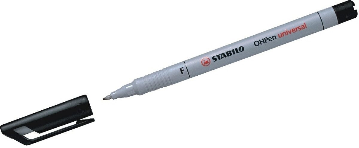 STABILO Folienstift Folienschreiber OHPen F non-permanent schwarz