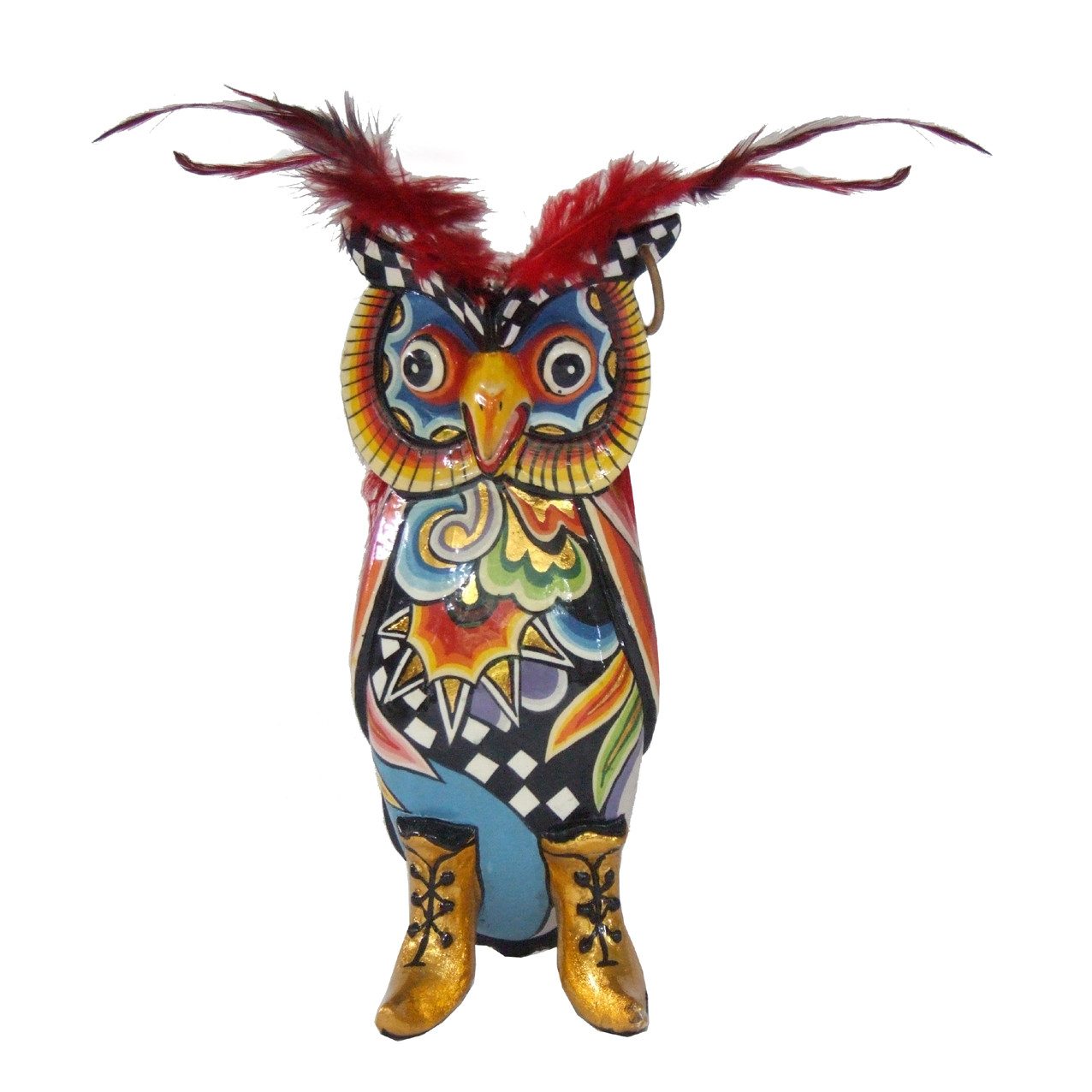 Tom`s Drag Skulptur Eule Hugo (S) (1 St), Perfekt zu jedem Anlass, Geburtstag, Weihnachten, Sammelfigur