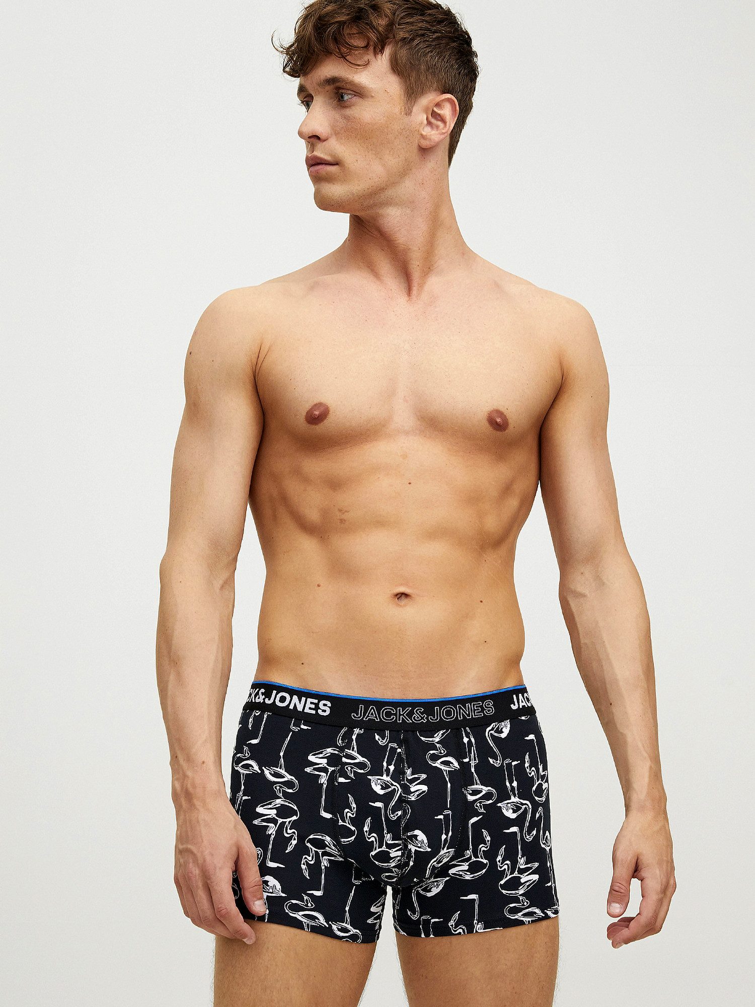 Jack & Jones Boxershorts Jacvel (5-St., 5er Pack) gute Passform durch elastische Baumwollqualität