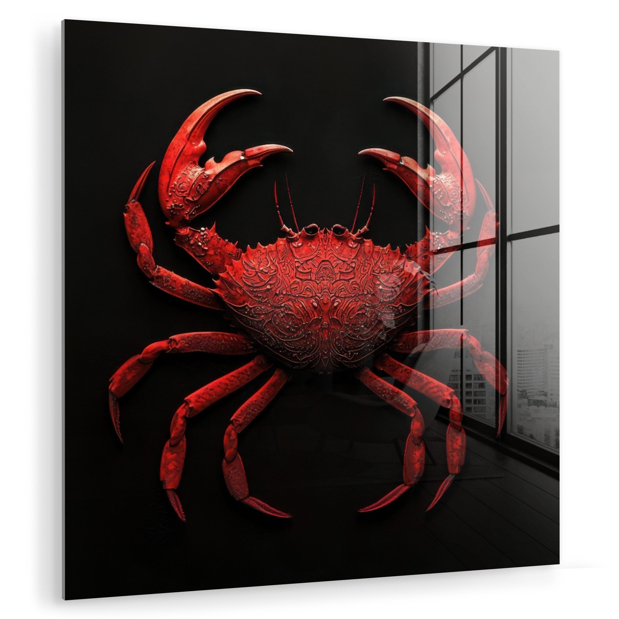 MuchoWow Acrylglasbild Krabbe - Rot - günstig online kaufen