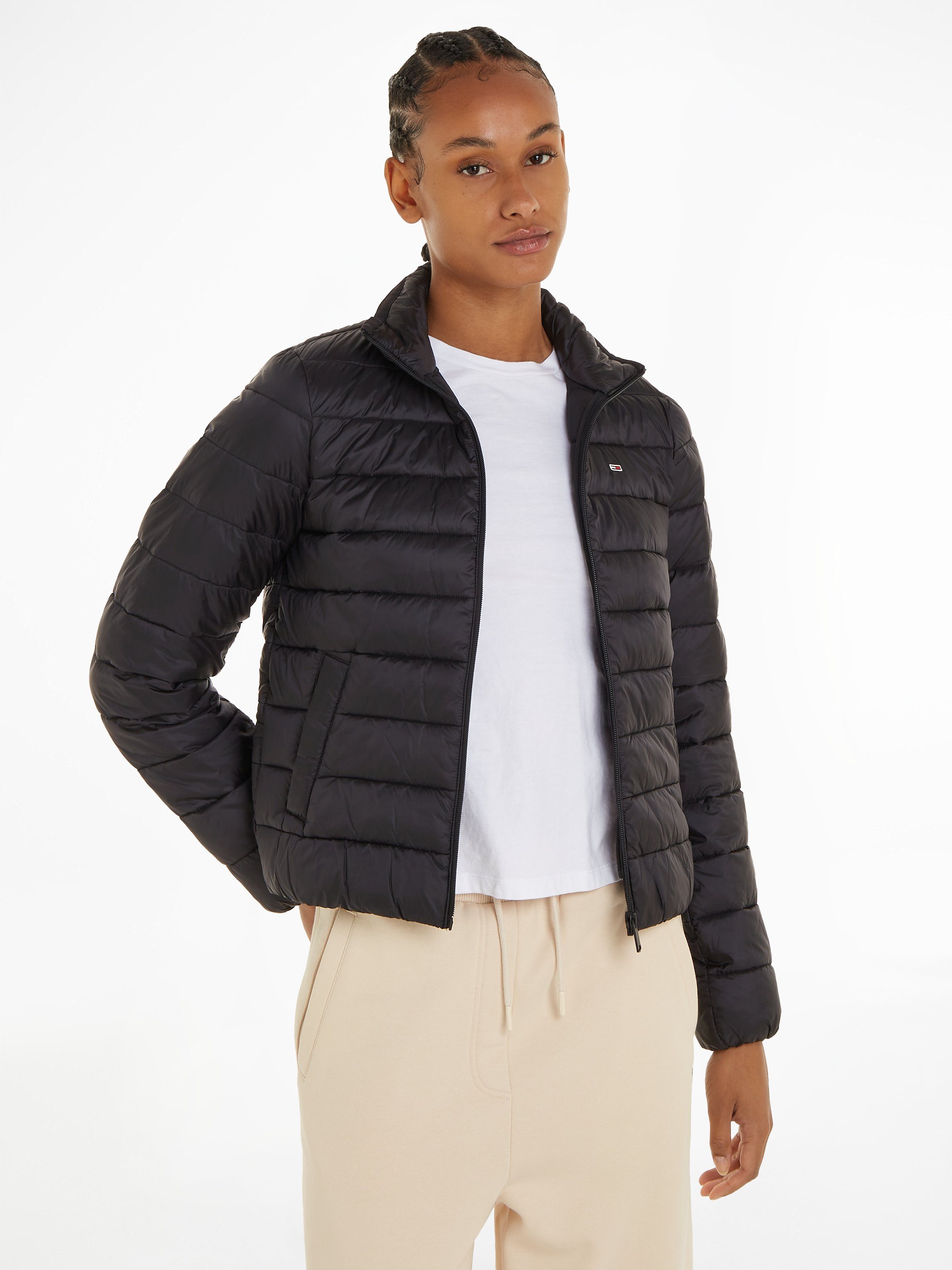 Tommy Jeans Steppjacke TJW QUILTED ZIP THROUGH mit Tommy Jeans Markenlabel