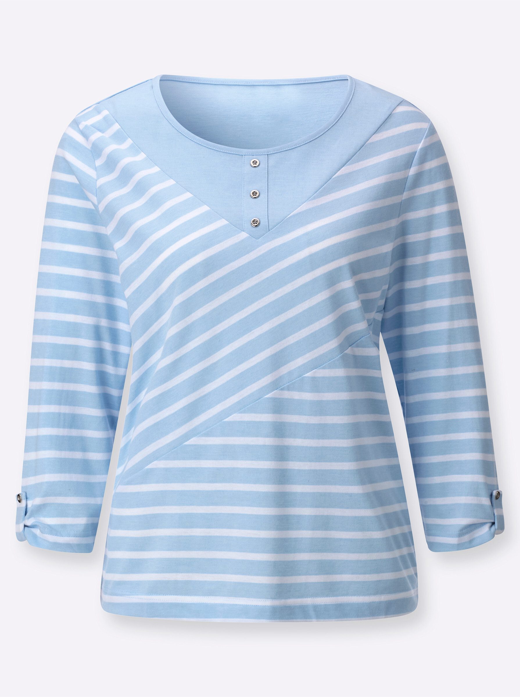 T-Shirt Ringelshirt 3/4-Arm