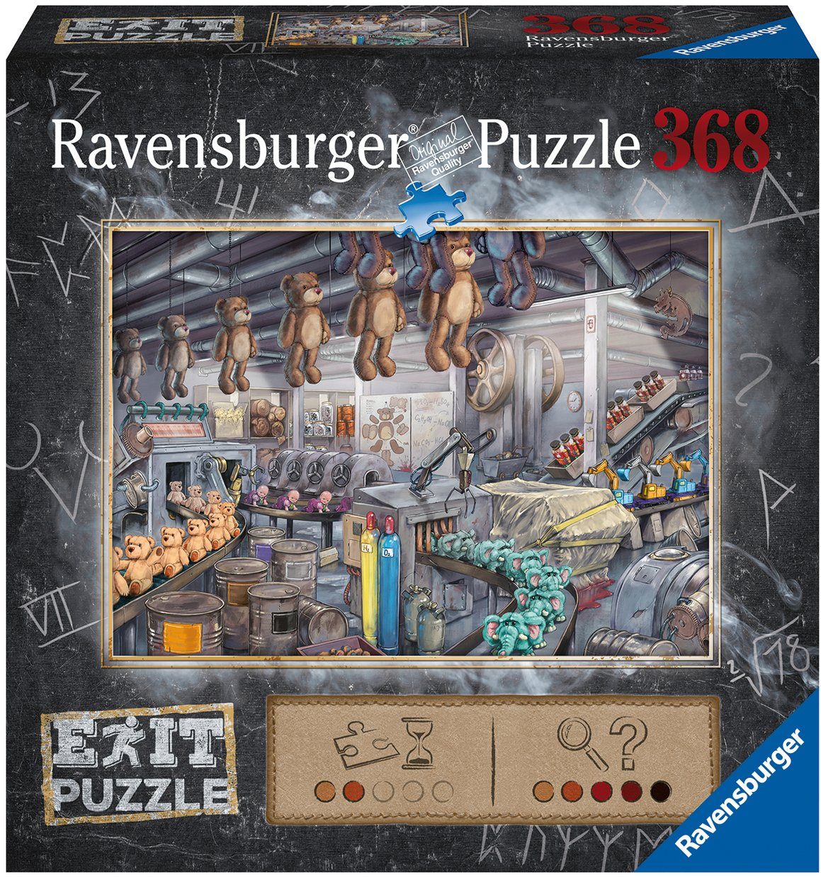 Ravensburger Puzzle EXIT,: In der Spielzeugfabrik, 368 Puzzleteile, Made in Germany