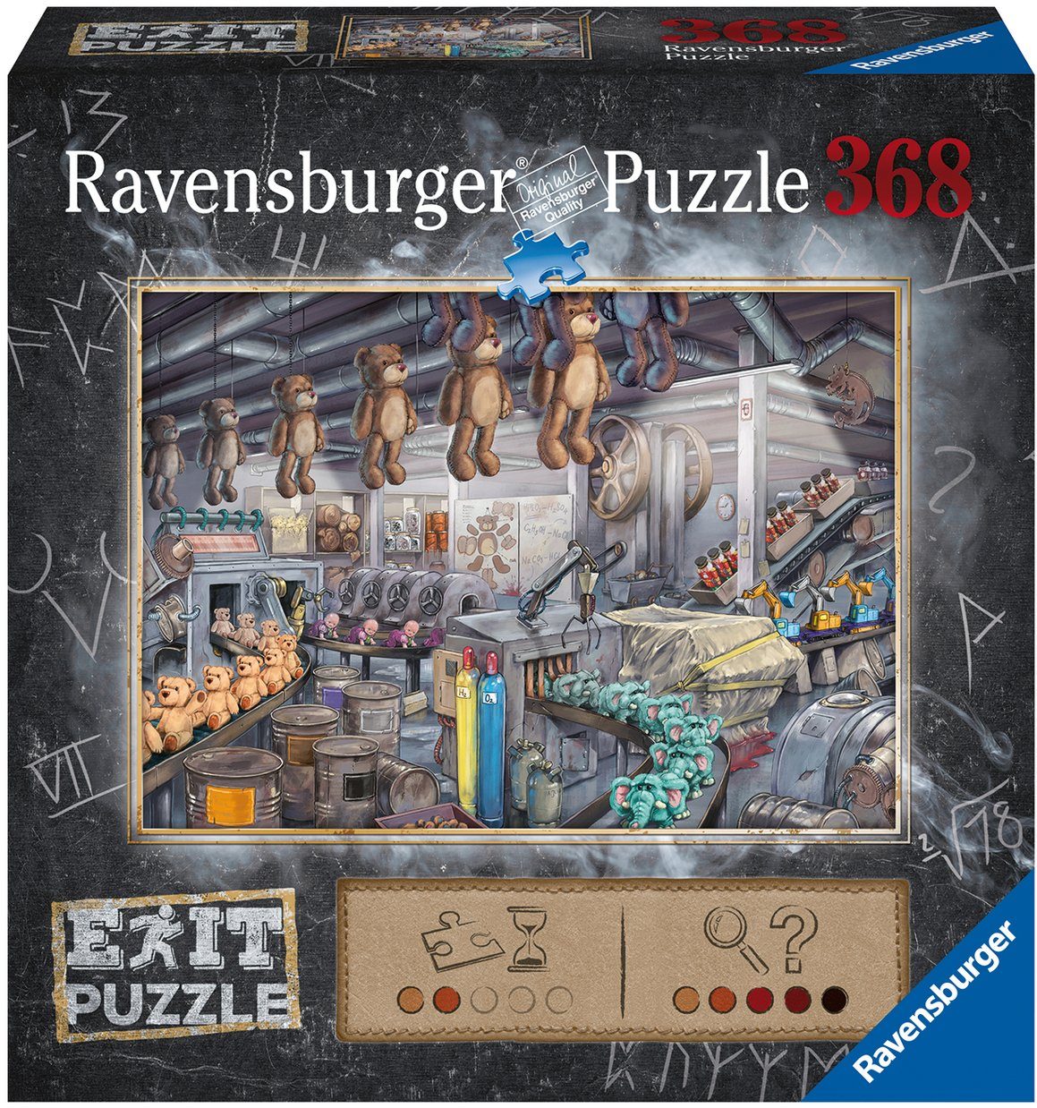 Ravensburger Пазли EXIT,: In der Spielzeugfabrik, 368 Пазлиteile, Made in Germany, FSC® - schützt Wald - weltweit