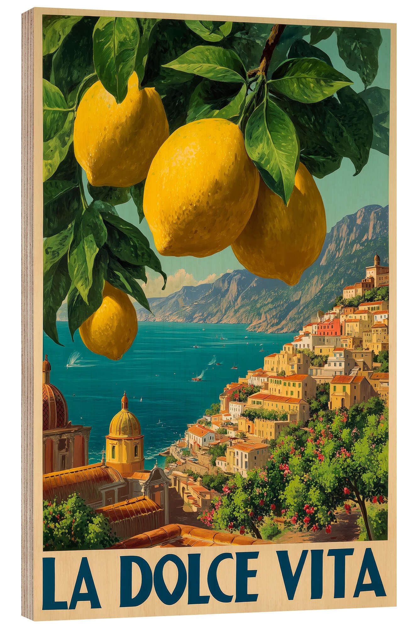 Posterlounge Wandbild La Dolce Vita - Italienische Riviera, Thomas Klee, erhältlich als Poster, Leinwandbild, Wandsticker oder Acrylglasbild