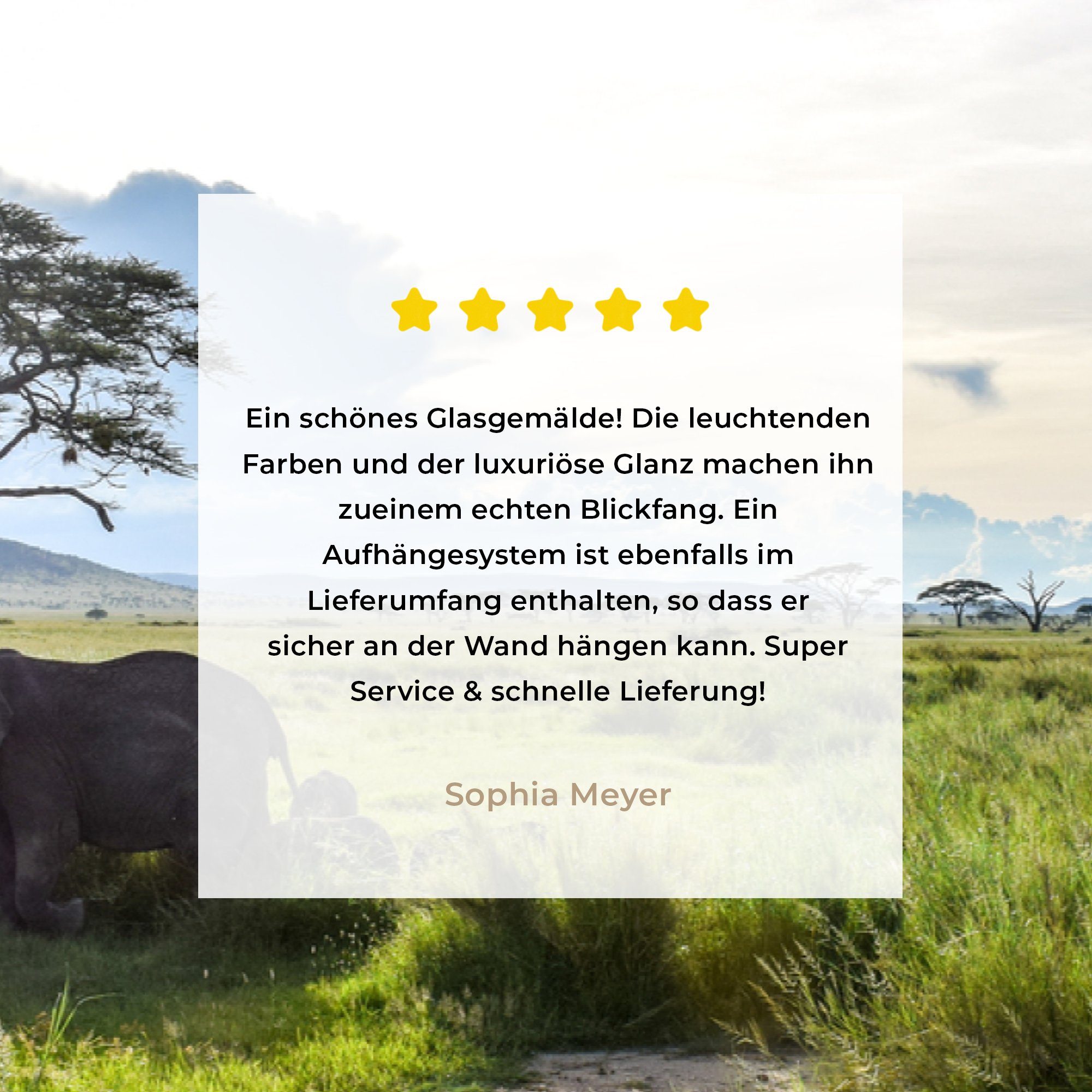 St), wilde im Acrylglasbild Wohnzimmer Serengeti-Nationalpark und grünes Hohes & Gras Acrylglasbilder (1 in, Tiere Schlafzimmer MuchoWow