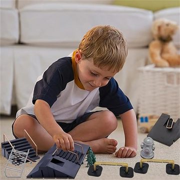 RefinedFlare Lernspielzeug DIY Finger-Skateboard-Rampen-Set, Kinderspielzeug-Geschenk
