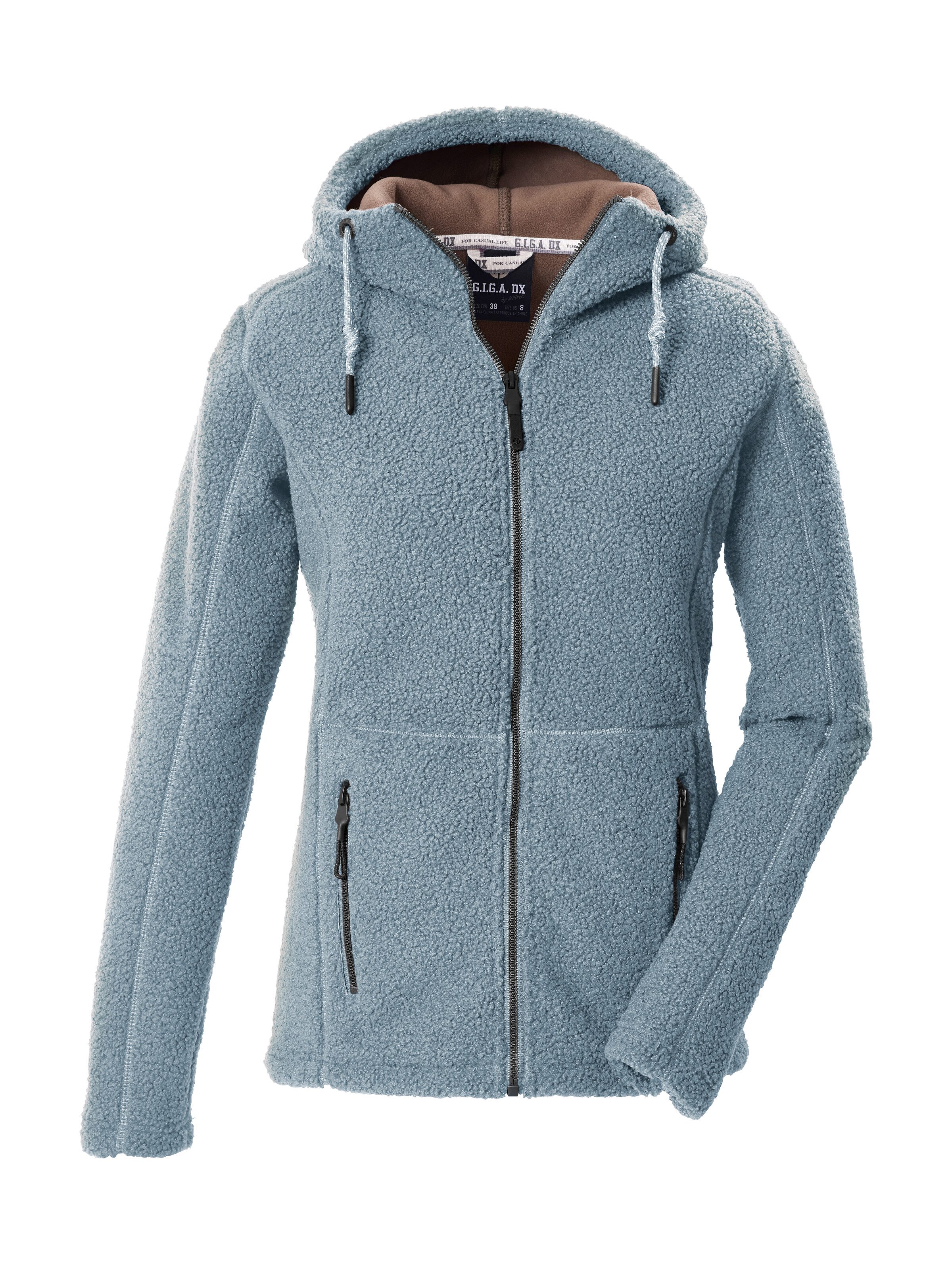G.I.G.A. DX by killtec Fleecejacke GW 38 WMN KNTFLC JCKT Leichte Strickfleecejacke mit verstellbarer Kapuze und Zipper-Taschen