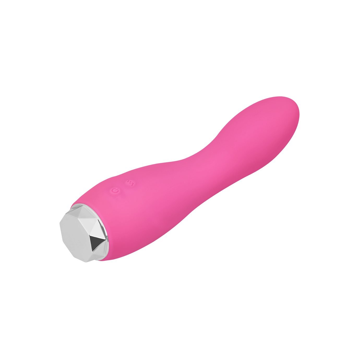 EIS Silikonvibrator, G-Punkt-Vibrator, Klitoris-Stimulator 'Gebogener 15,3cm', EIS wasserdicht