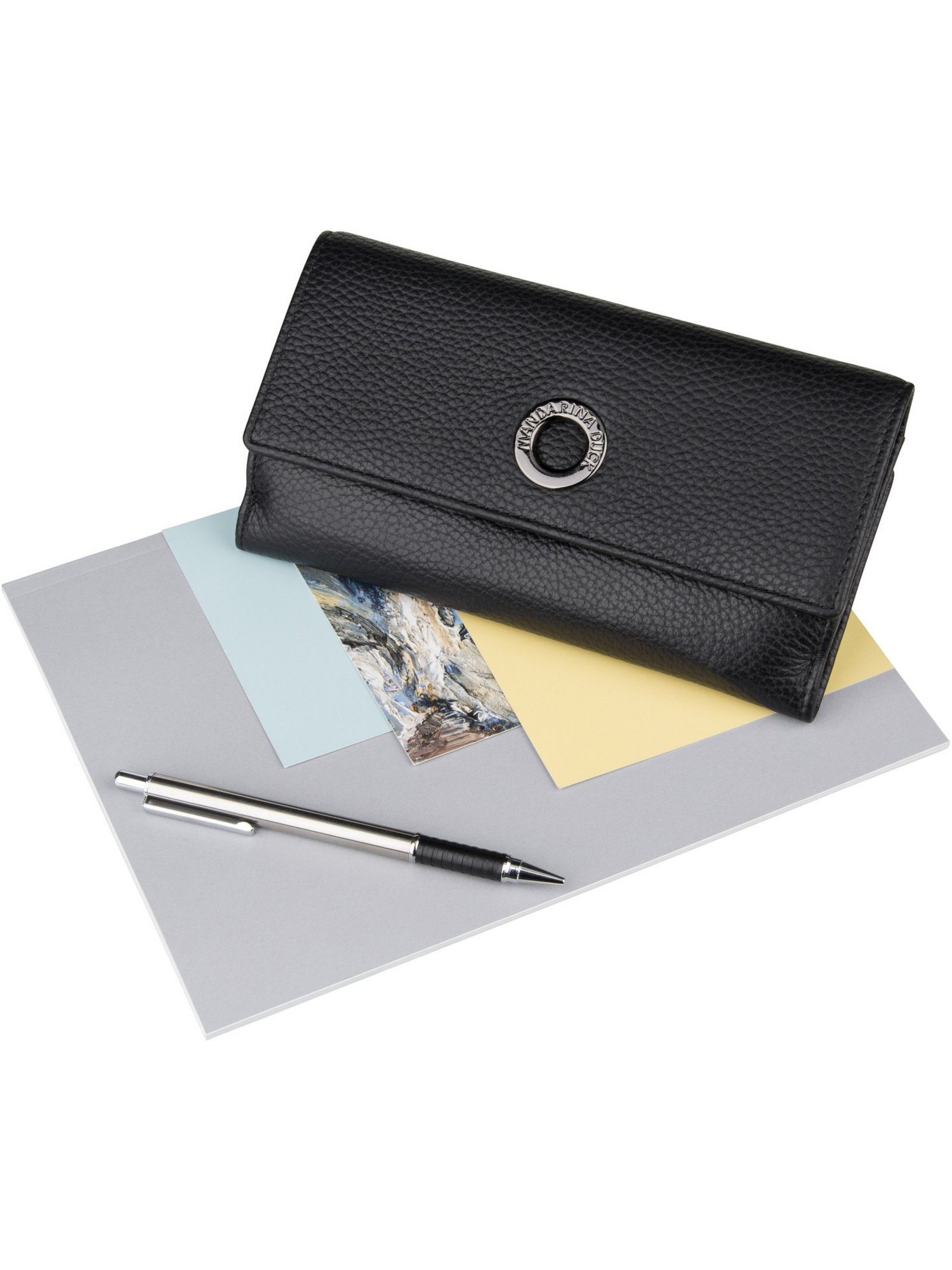 Mellow Wallet Nero Duck Kellnerbörse FZP63 Mandarina Leather