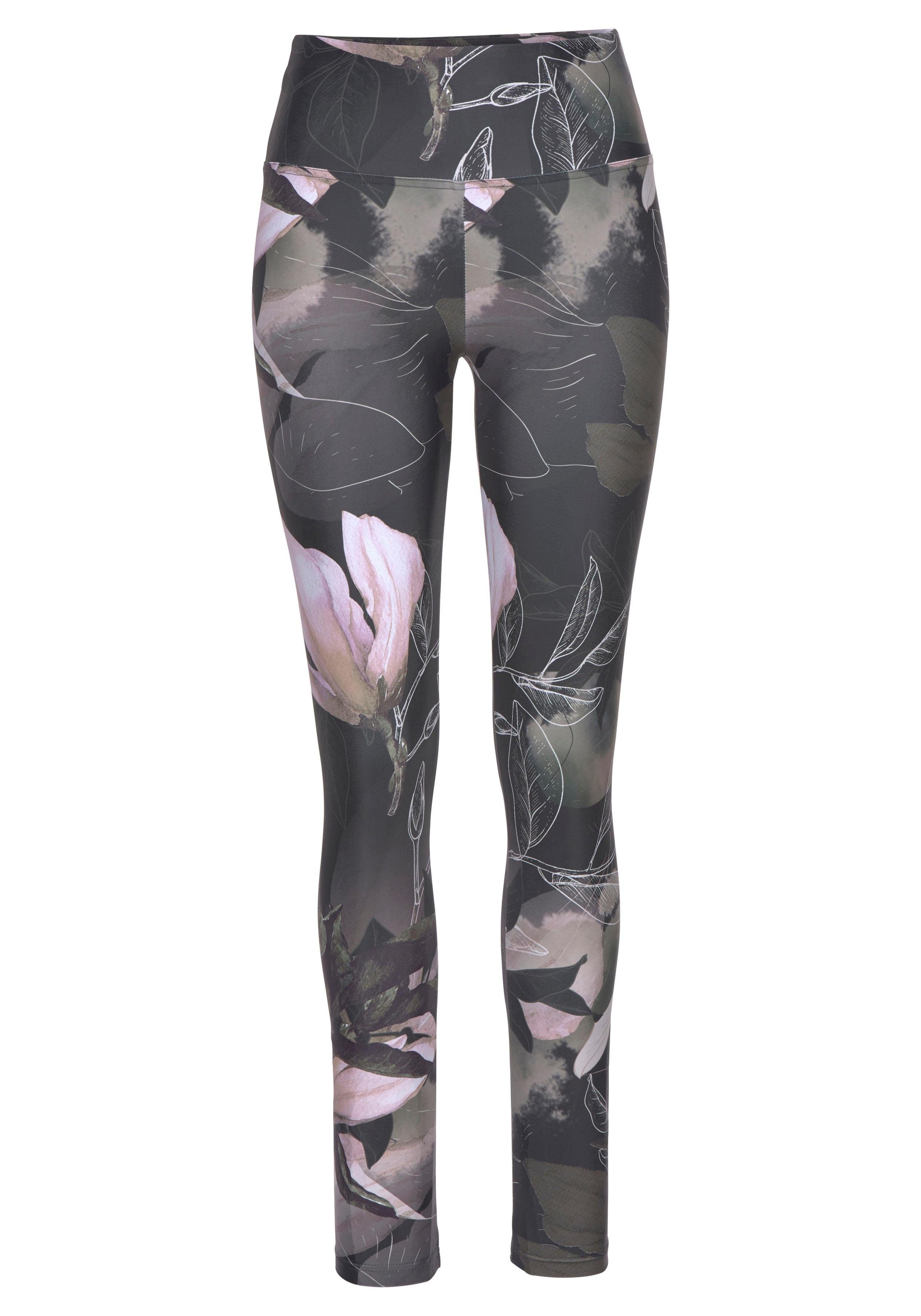 LASCANA ACTIVE Leggings Tropical mit abstraktem Blumenprint, Loungewear – Bild 2 von 5
