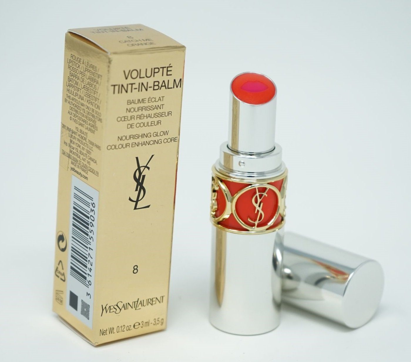 YVES SAINT LAURENT Lippenstift Yves saint Laurent Volupte TintInBalm Lippenstift 8 Catch me Orange