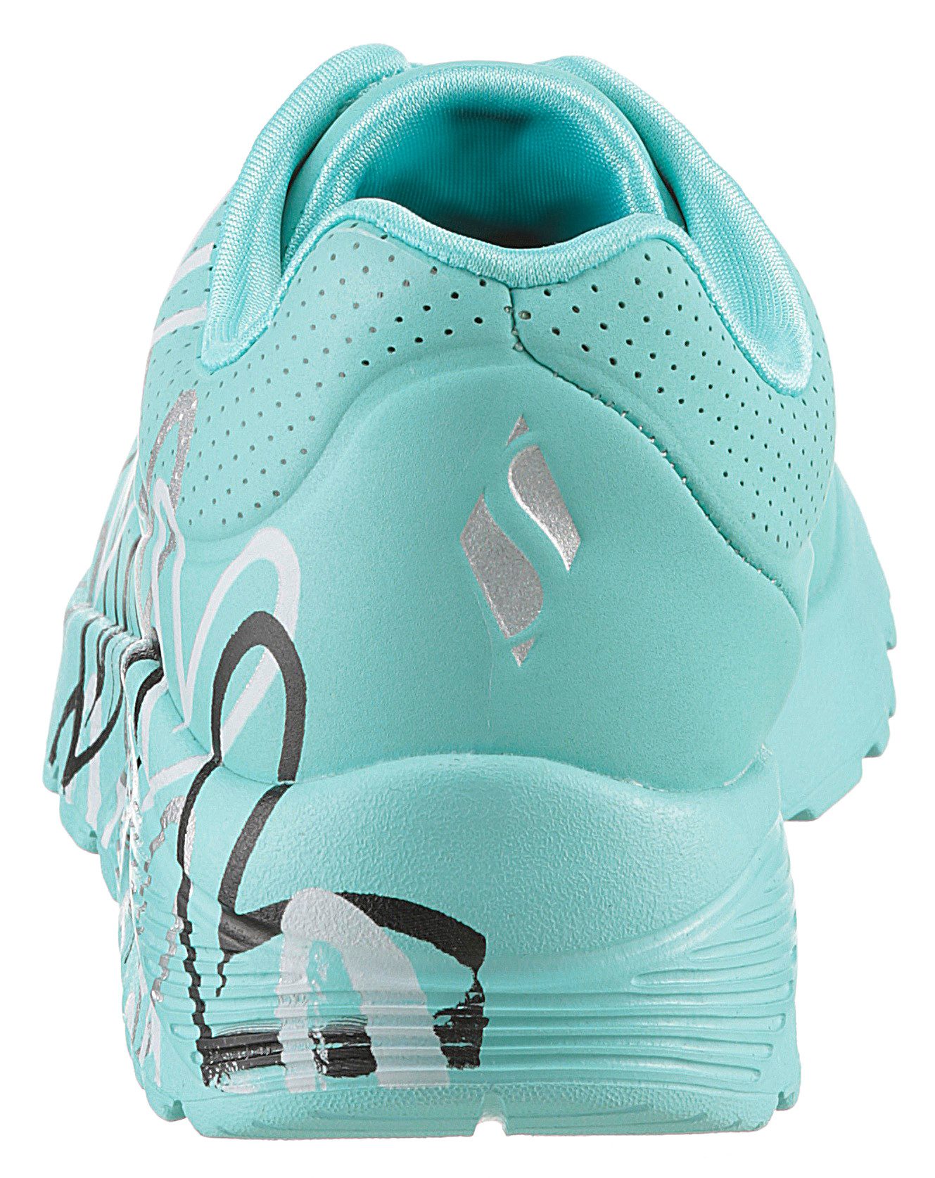 Skechers UNO LITE-METALLIC LOVE Sneaker, Keil,-Schnürschuh, Skech-Air Funktion, Größenschablone zum Download