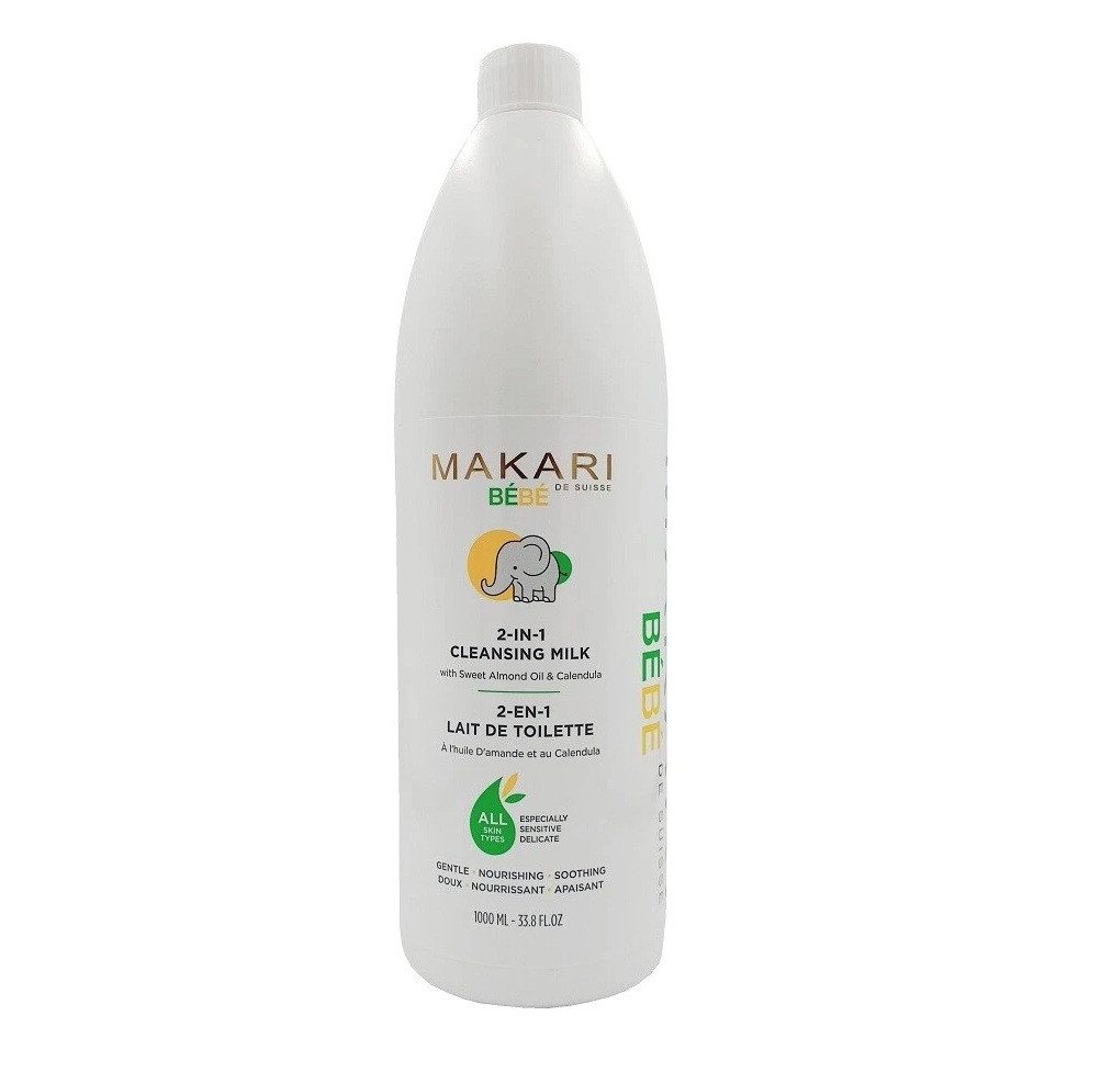 Makari Körperlotion Makari BEBE - Calendula Baby 2 in 1 Cleansing Milk - Lotion 1000ml