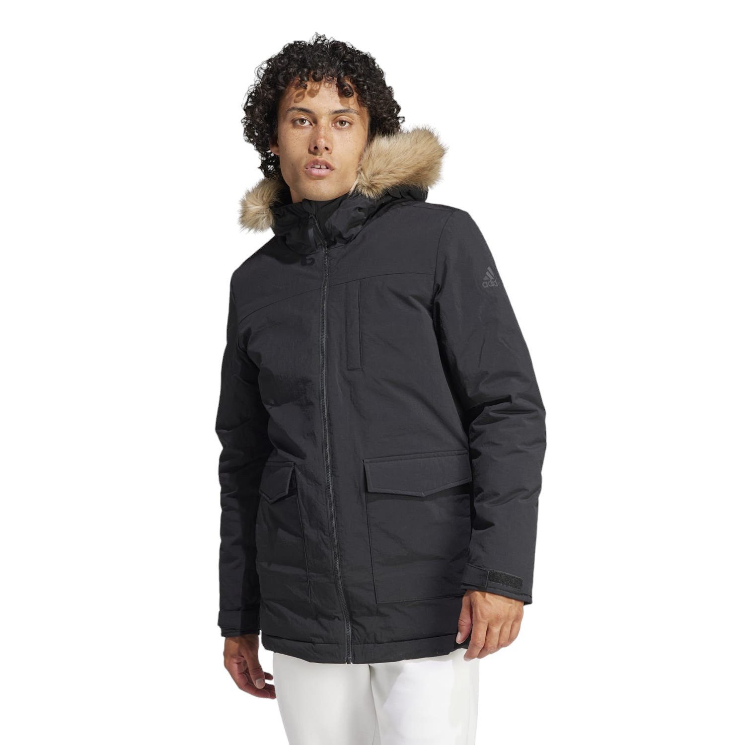 adidas Performance Parka Hooded Fur Parka (wasserabweisend) schwarz Herren günstig online kaufen