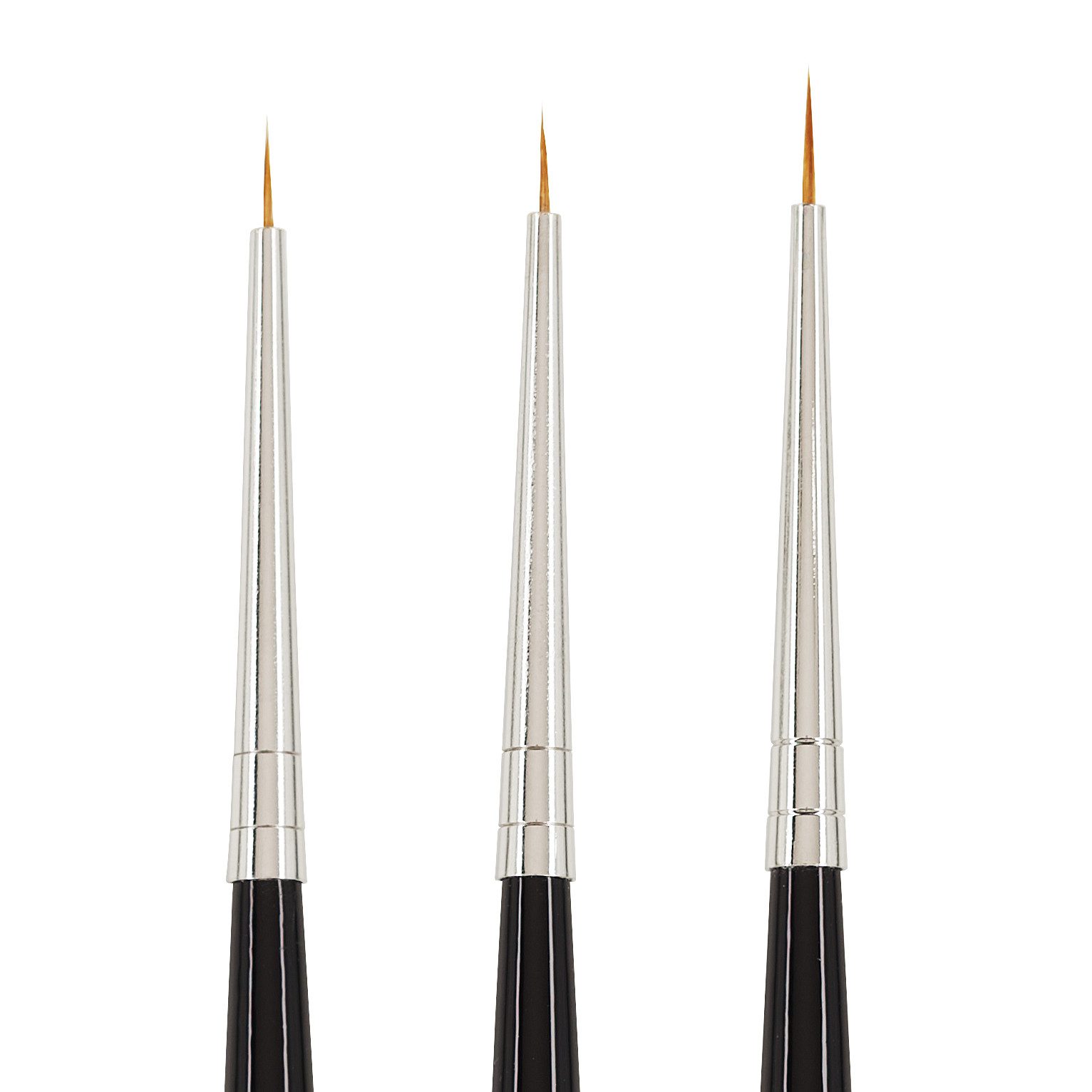 VBS Malpinsel Pinsel-Set Kolinsky-Rotmarder, 3er-Set