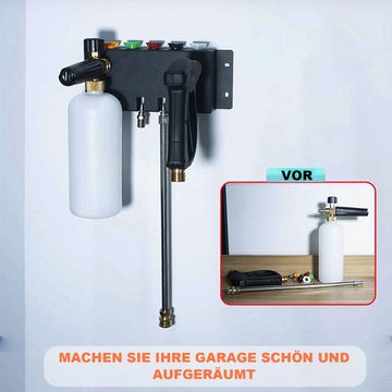 Amissz Wandregal Hochdruckreiniger-Pistolenhalter,Lagerregal für Autowaschzubehör