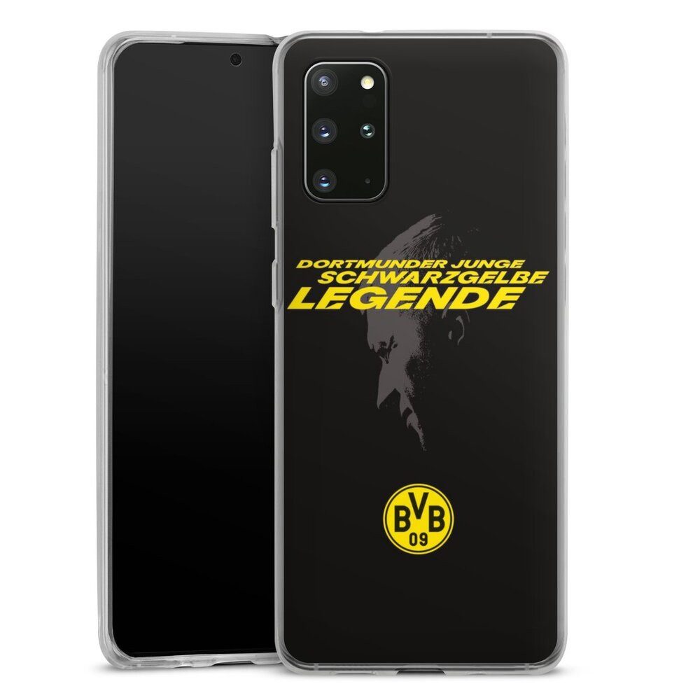 DeinDesign Handyhülle Marco Reus Borussia Dortmund BVB Danke Marco Schwarzgelbe Legende, Samsung Galaxy S20 Plus Silikon Hülle Bumper Case Handy Schutzhülle