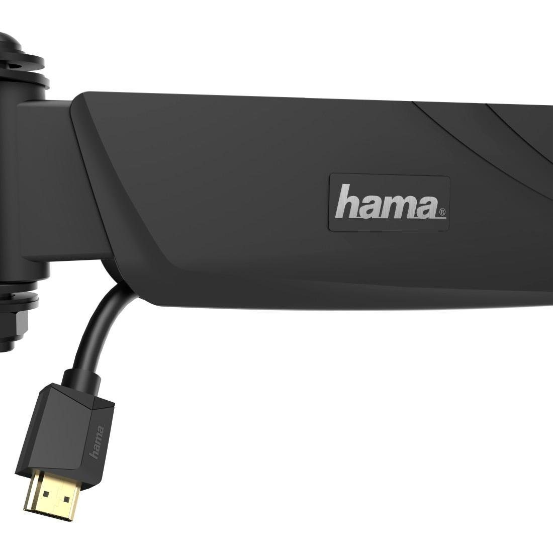 (von-bis): Hama 1Arm - Zoll, FULLMOTION, (bis °, 6 Schwarz TV-Wandhalterung, 200x200) 122 75x75 48 cm(48) Wandhalterung VESA Rotation: