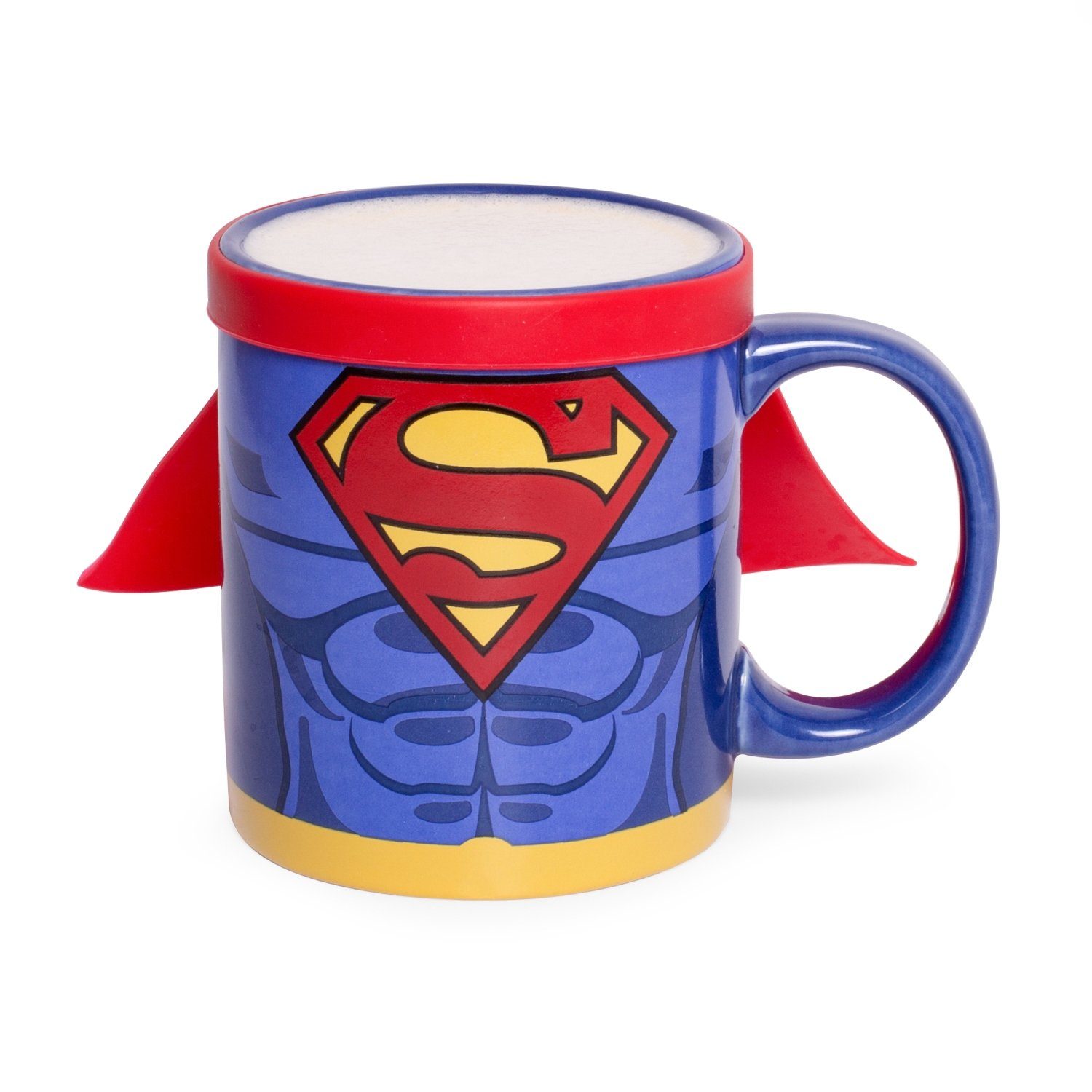 "Superman with Cape", mit Up Keramik, Thumbs Silikoncape Mug Tasse