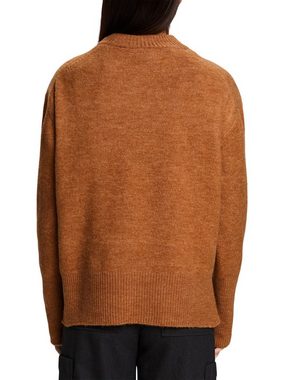 Esprit Stehkragenpullover Sweatshirt mit Stehkragen