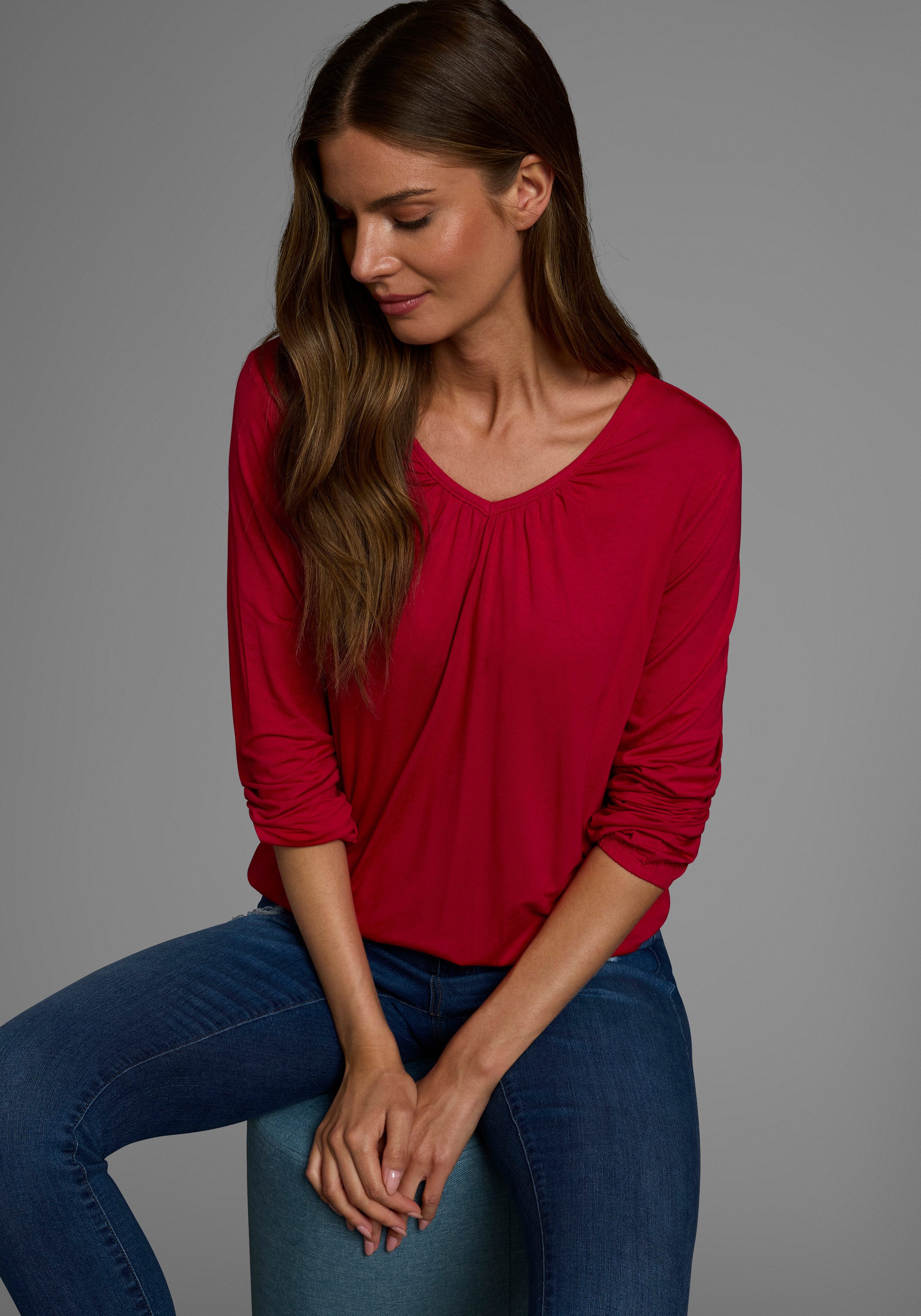 Flashlights Langarmshirt (Packung, 2-tlg., 2er-Pack) figurbetonter Schnitt, günstig online kaufen