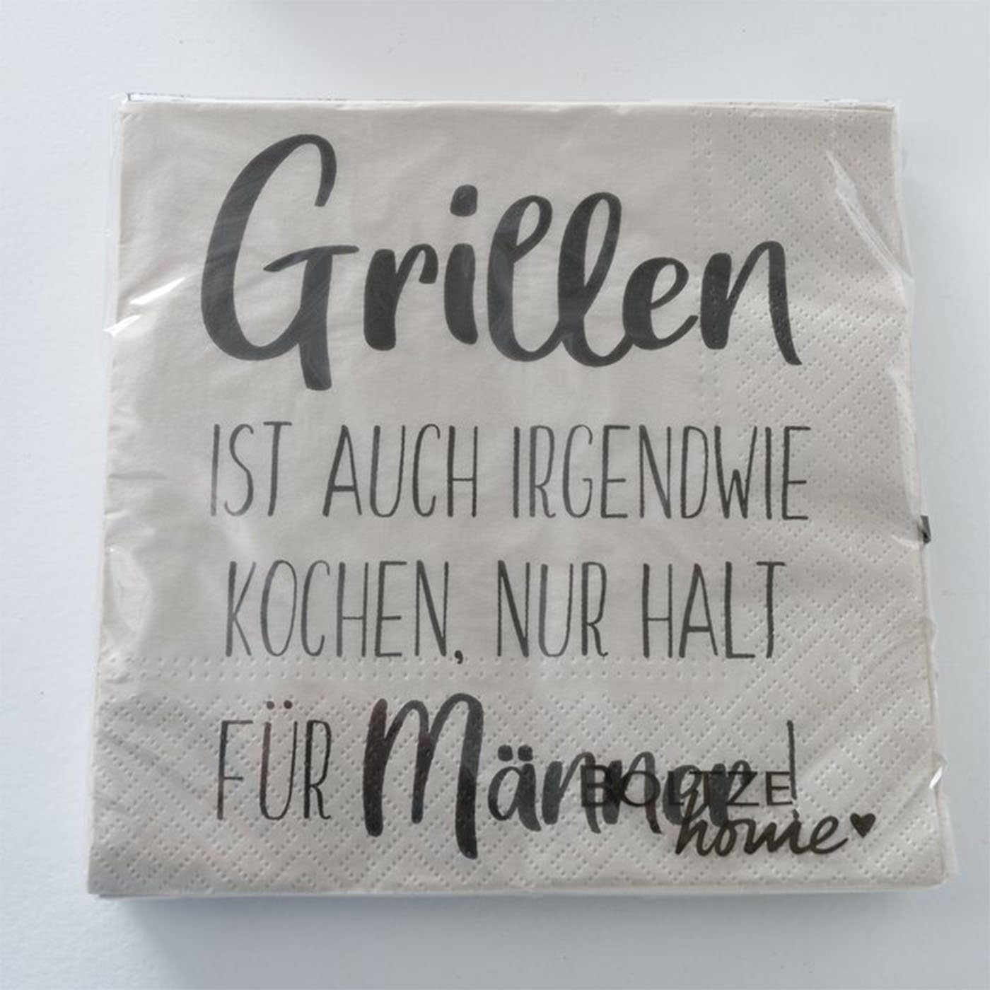 BOLTZE Papierserviette Servietten " Grillen " 4er Set 80 Stück Papierservietten
