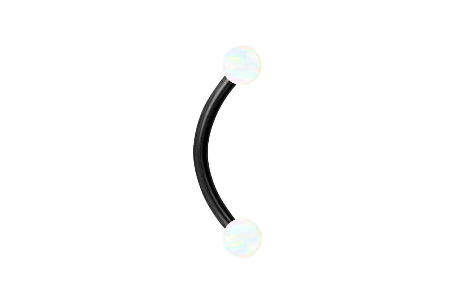 PIERCINGLINE Bauchnabelpiercing Chirurgenstahl Banane SYNTHETISCHE OPALE (Bananen, 1-tlg)