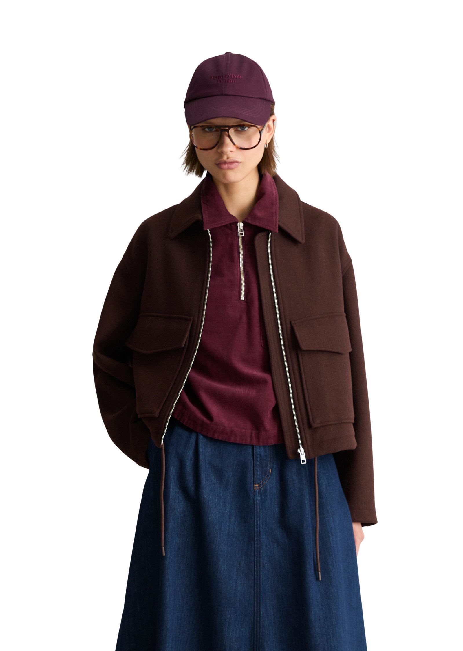 Marc O'Polo DENIM Outdoorjacke aus Wolle-Mix