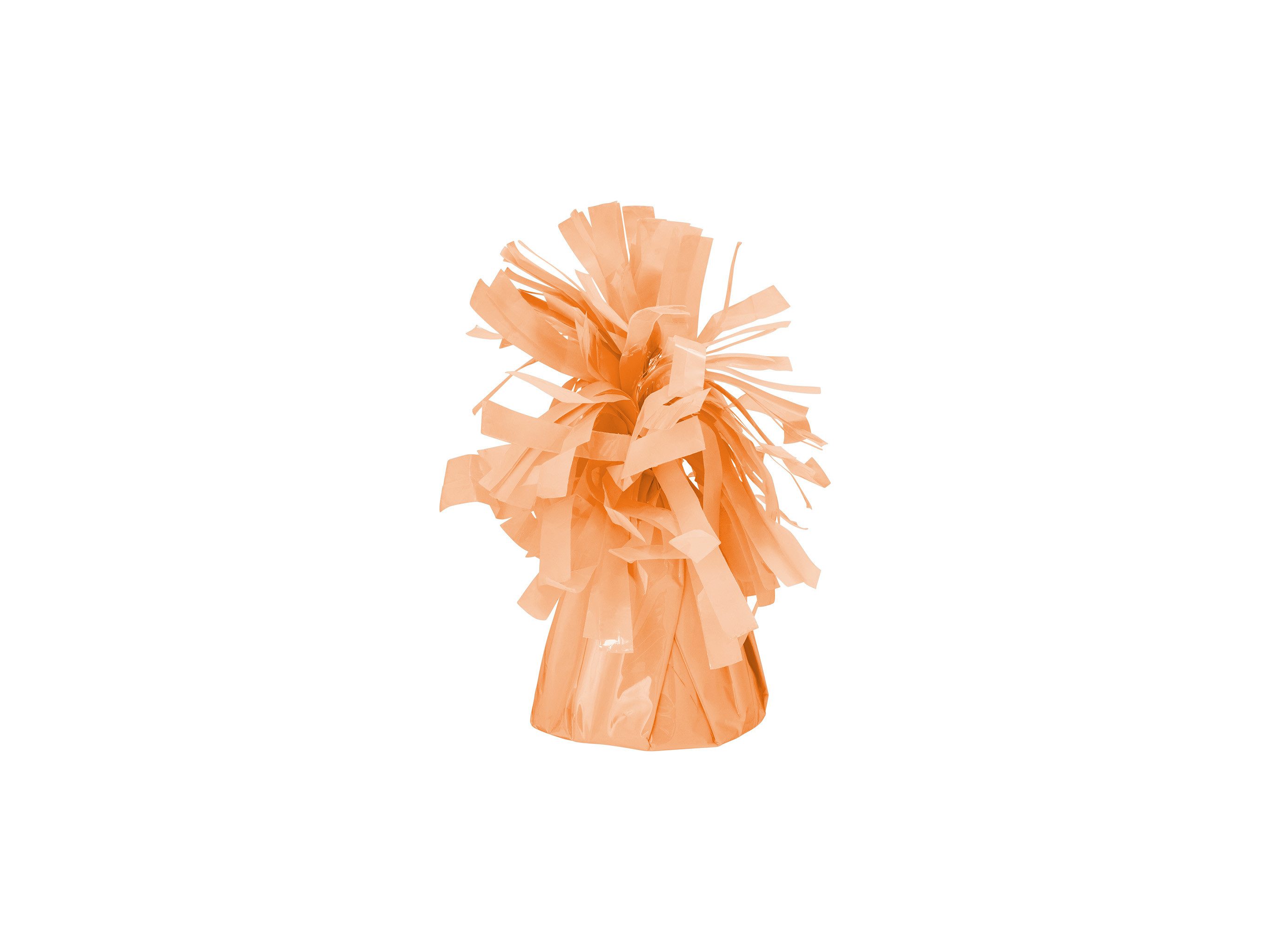 partydeco Aufblasbares Partyzubehör, Gewichte 7cm für Helium Deko 4er Set Orange