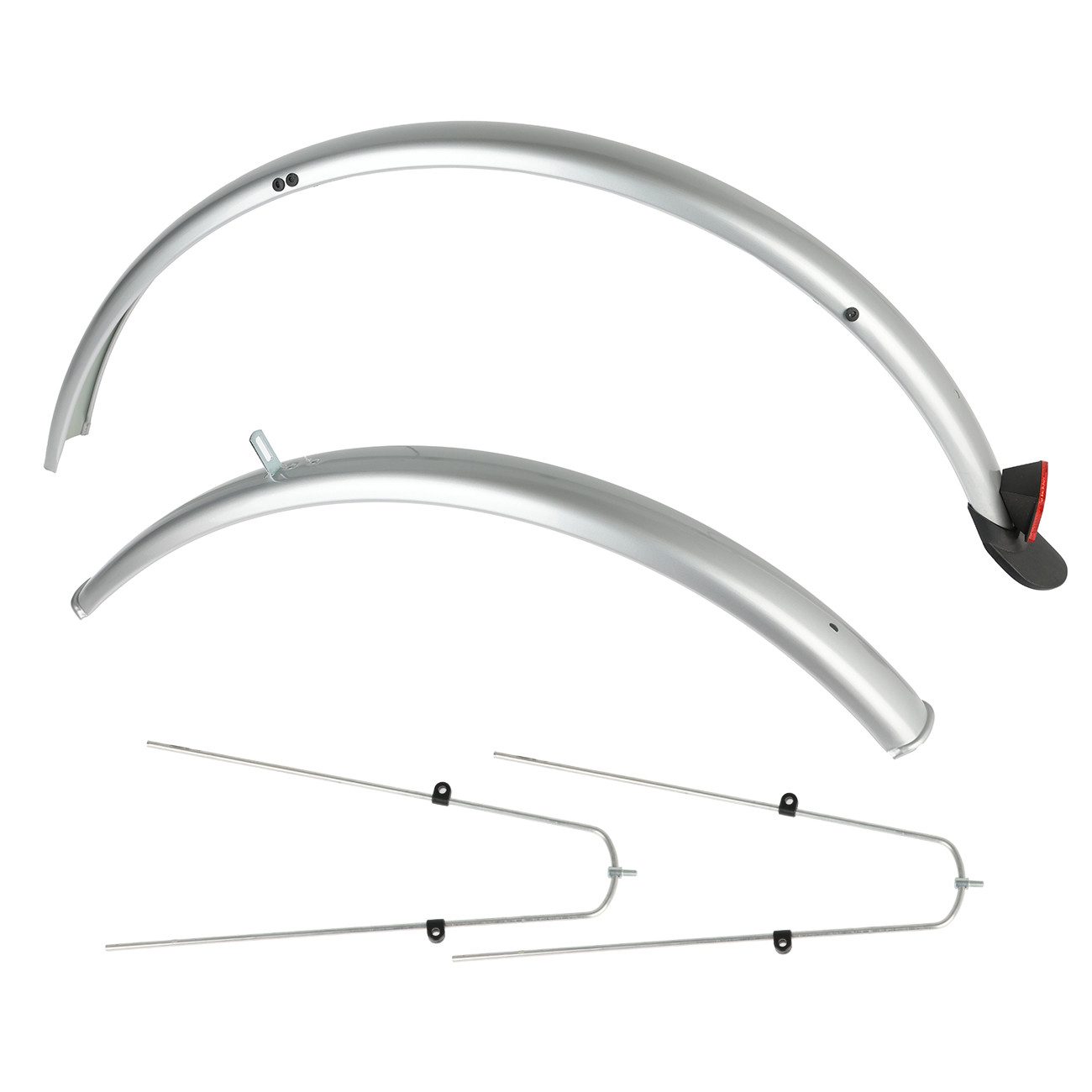 Büchel Schutzblech BÜCHEL MOD 550 Schutzblech 26 Zoll silber Stahl Verkabelt Spoiler