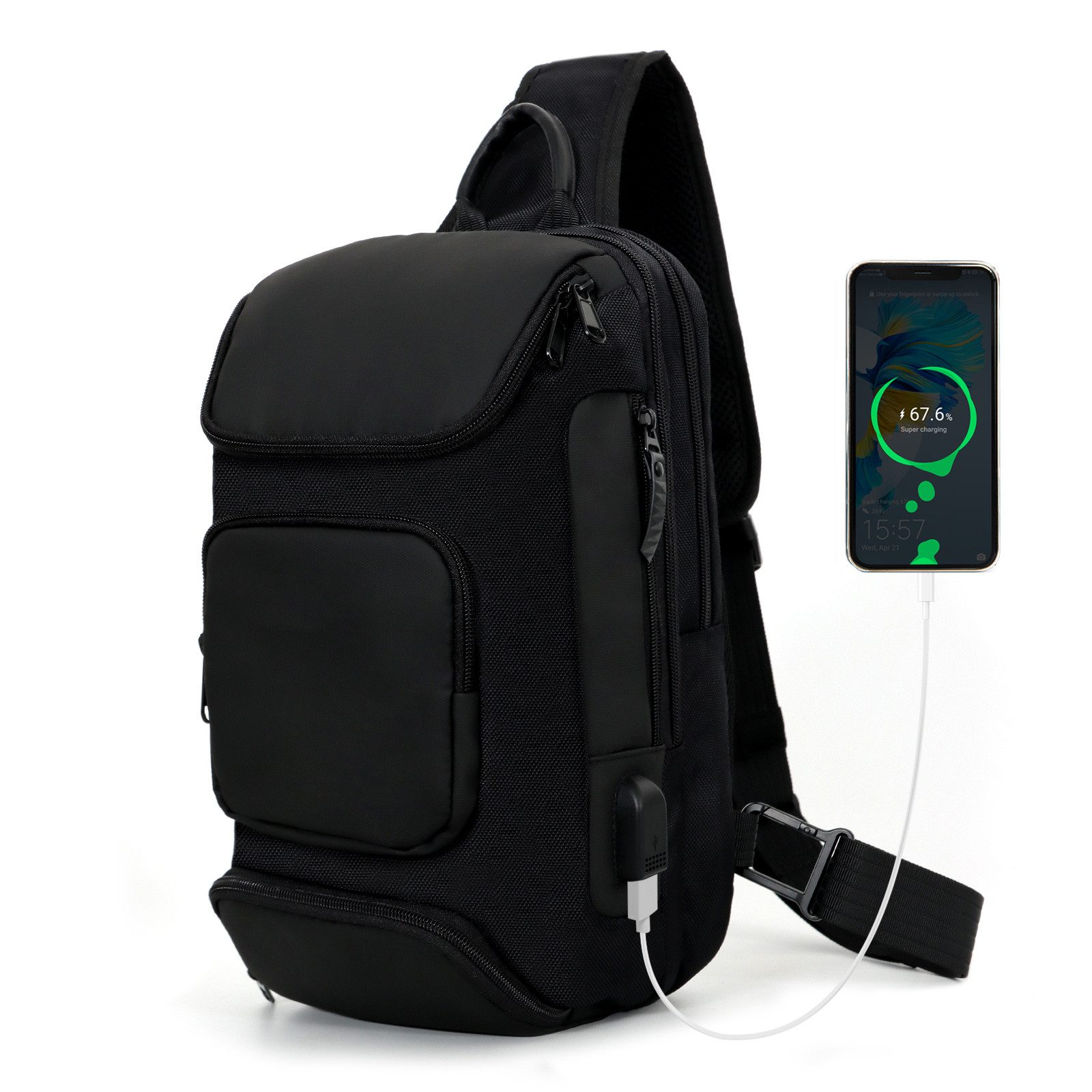 TAN.TOMI Umhängetasche Universelle Anti-Diebstahl Sling Bag günstig online kaufen