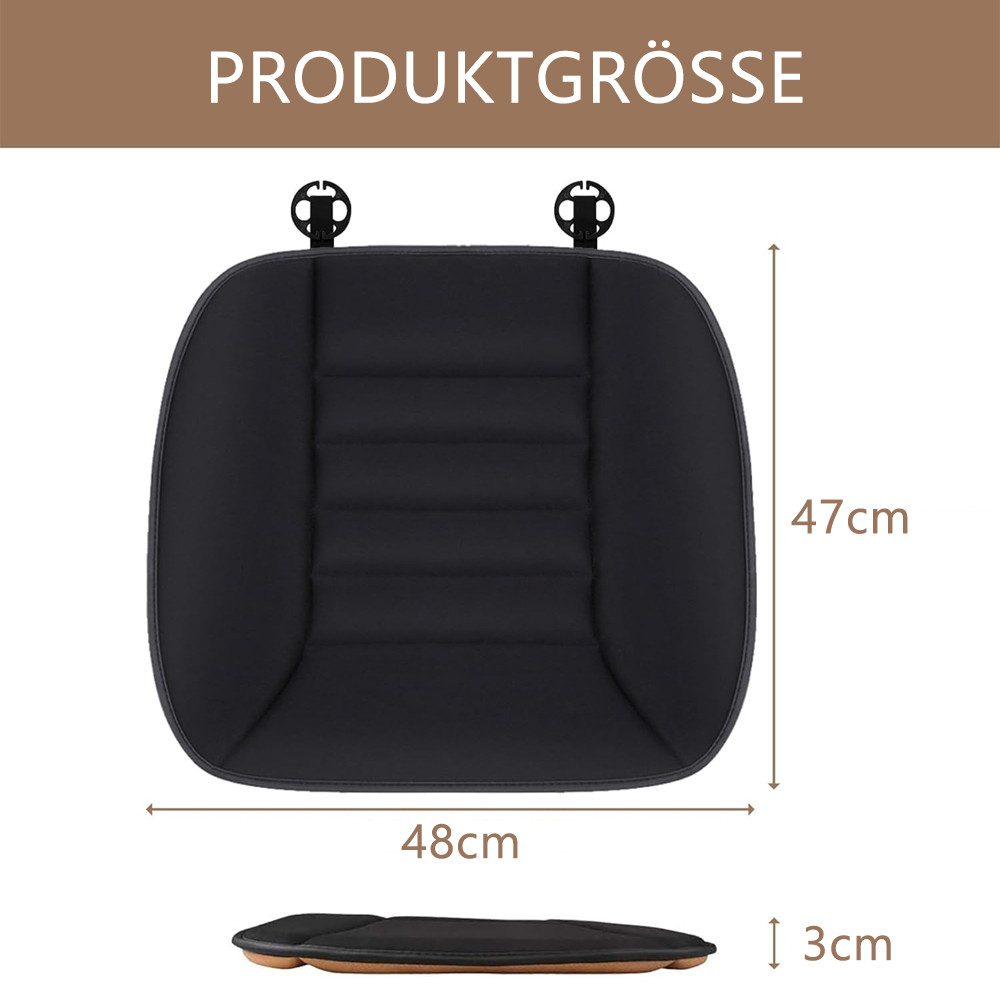 TUWENA Sitzkissen Auto Sitzkissen, Ergonomische Sitzerhöhung Orthopädisches Sitzkissen