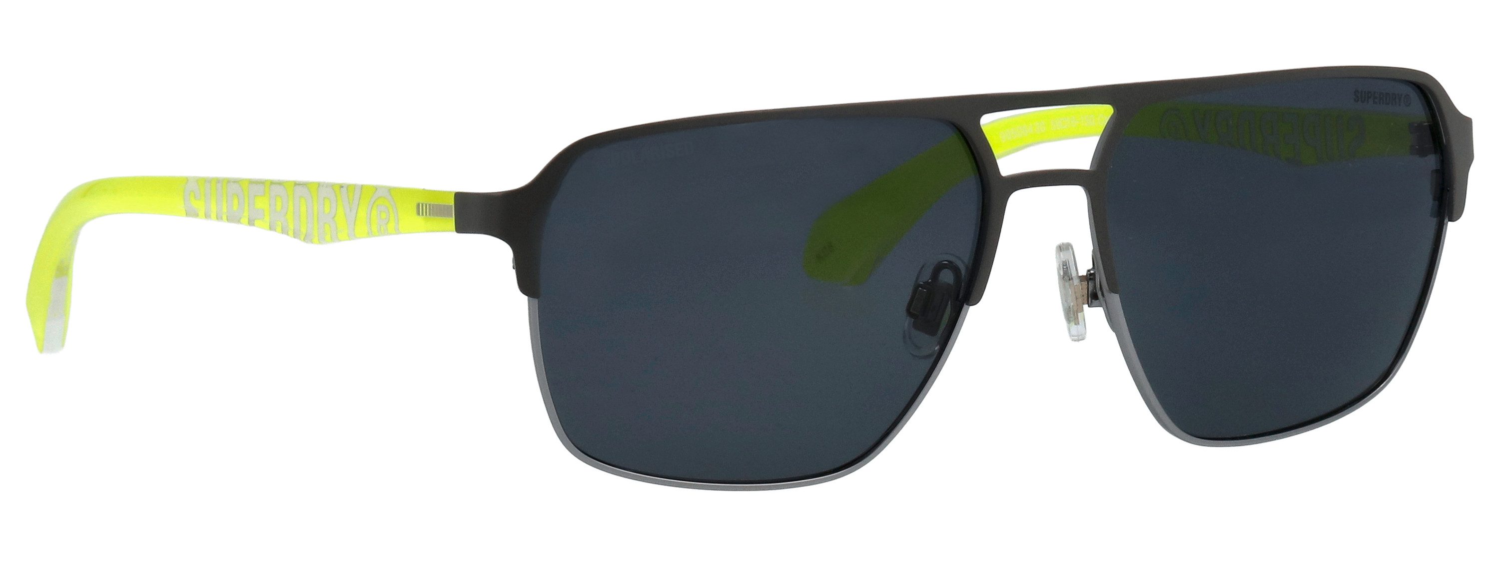 Superdry Sonnenbrille Modell 995064 Form Pilot, Logoschriftzug auf Bügel, Kombifassung
