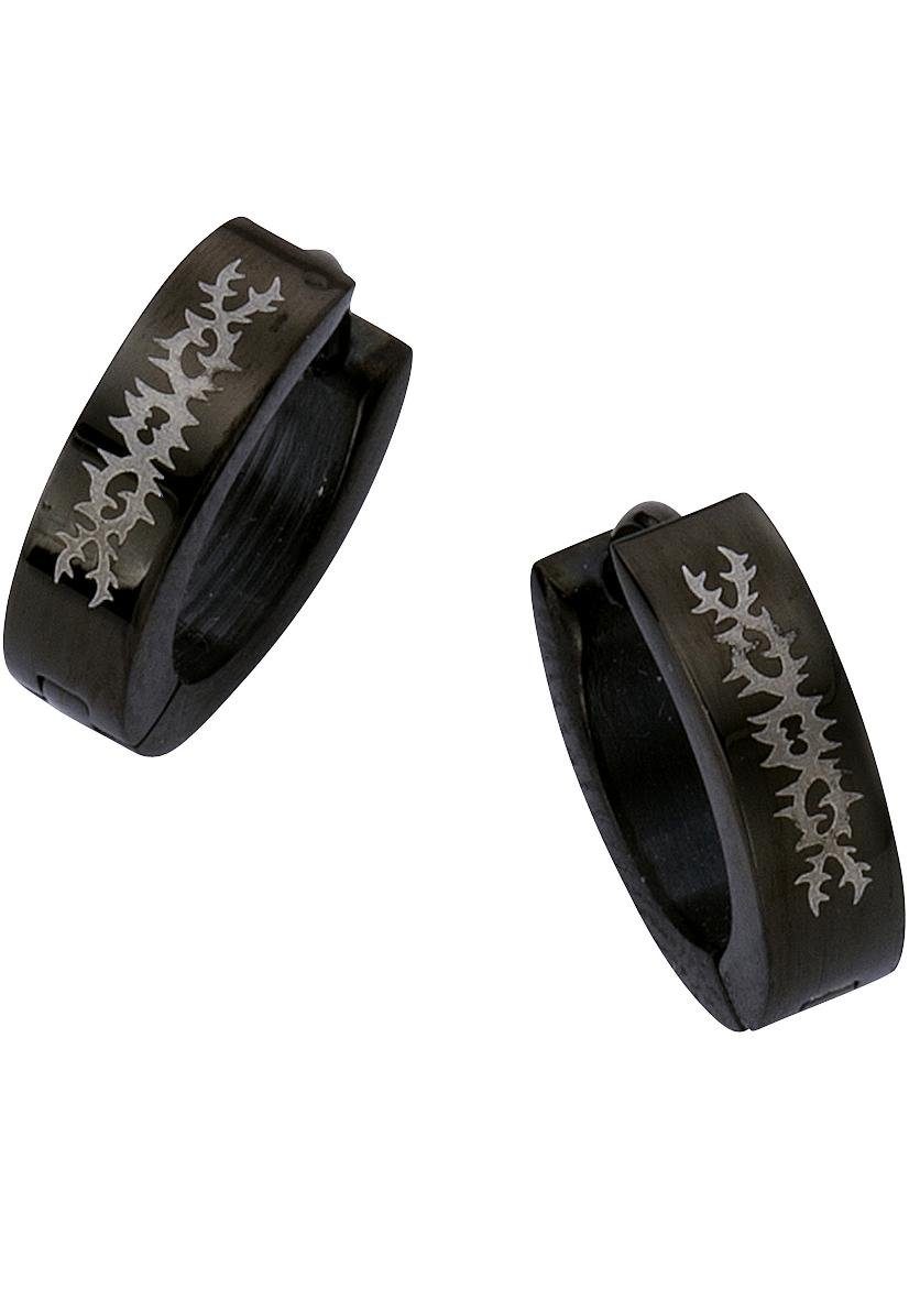 Firetti Paar Creolen Schmuck Geschenk schwarz, Ø ca. 13 mm