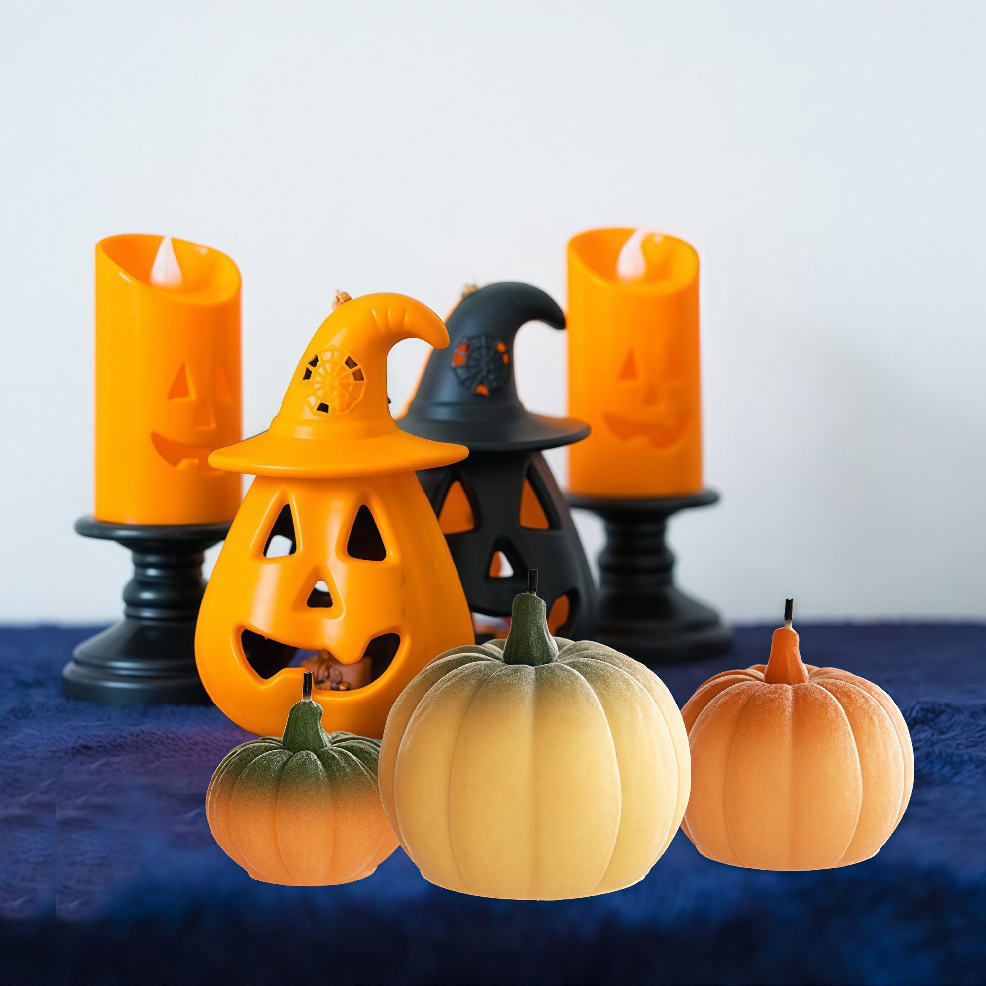 FOUORTUNATE-BEE Silikonform 3er Set Kürbis-Silikonformen für Kerzen & Halloween-DIY, (3-tlg), Kürbisformen für Duftkerzen, Seife & kreative Bastelprojekte – Bild 5 von 5