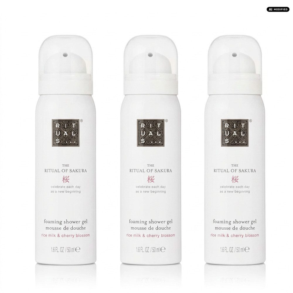 Rituals Duschgel Rituals The Ritual of Sakura Duschschaum 3er Set, Praktisches 3er Set für verwöhnende Duschmomente