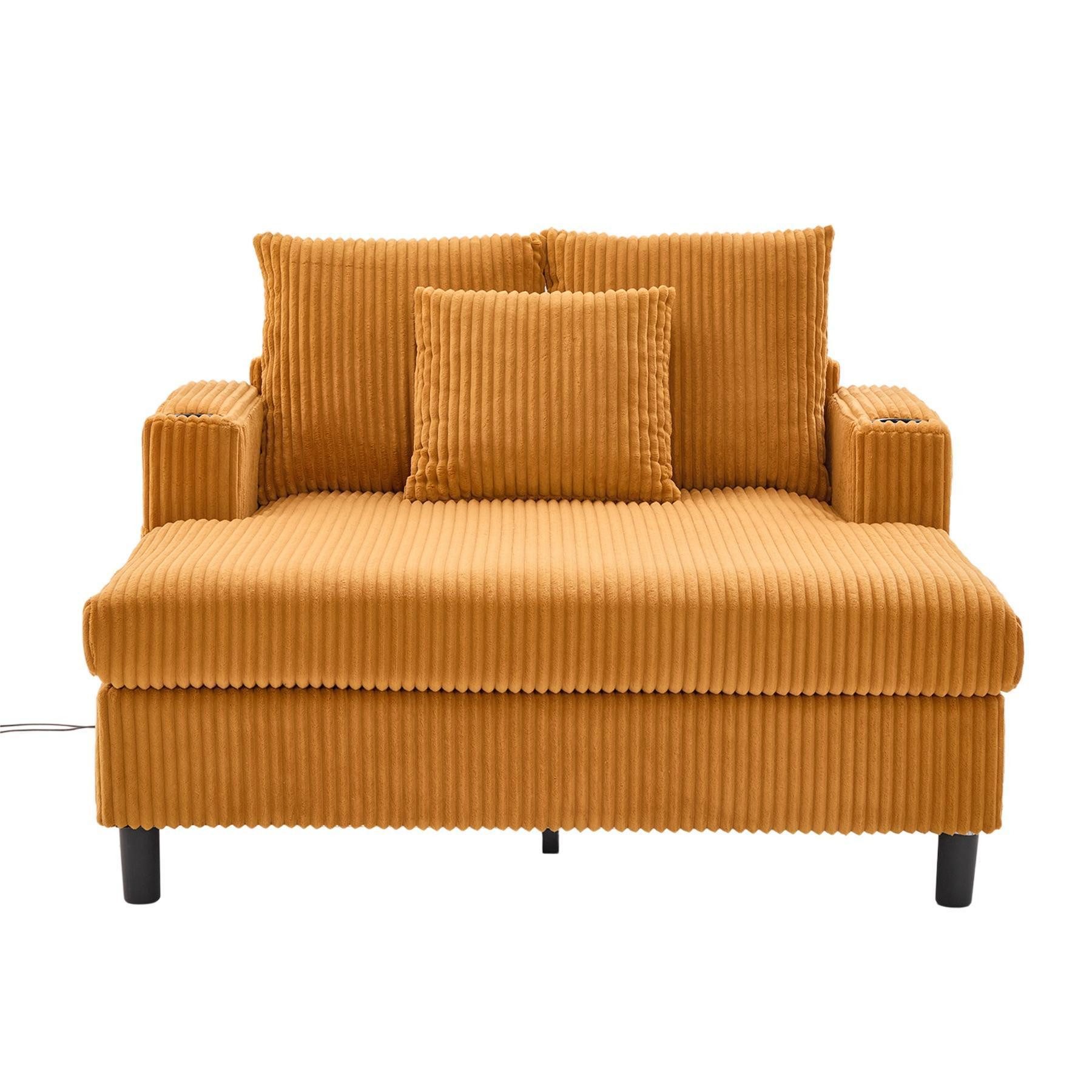 LVHOM Polsterliege XXL Relaxsessel mit LED-Licht & Ladestation - Haustierfr günstig online kaufen